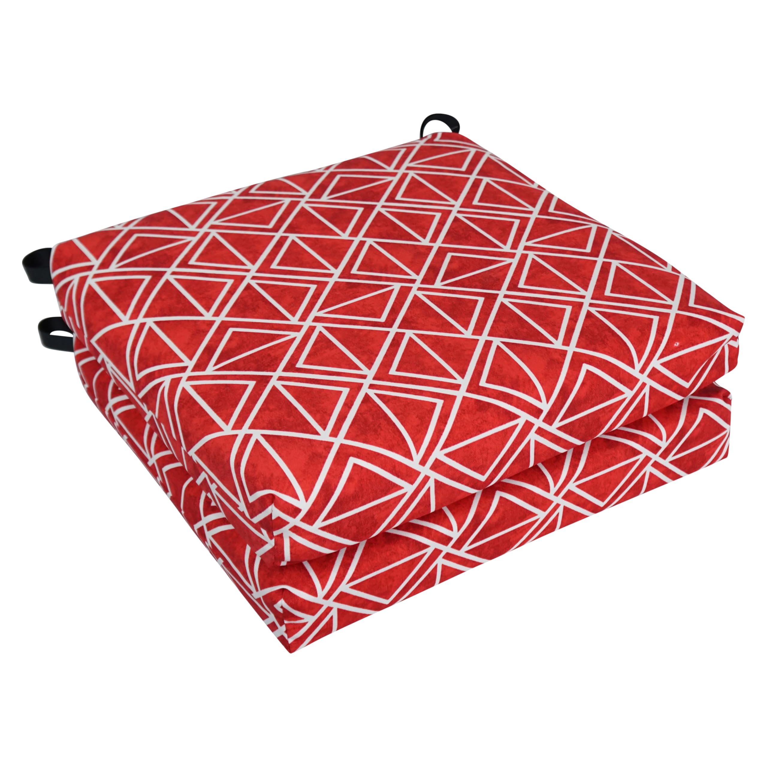Blazing Needles Square Outdoor Chair Cushion, 20 x 19, Lanova Apple 2 ...