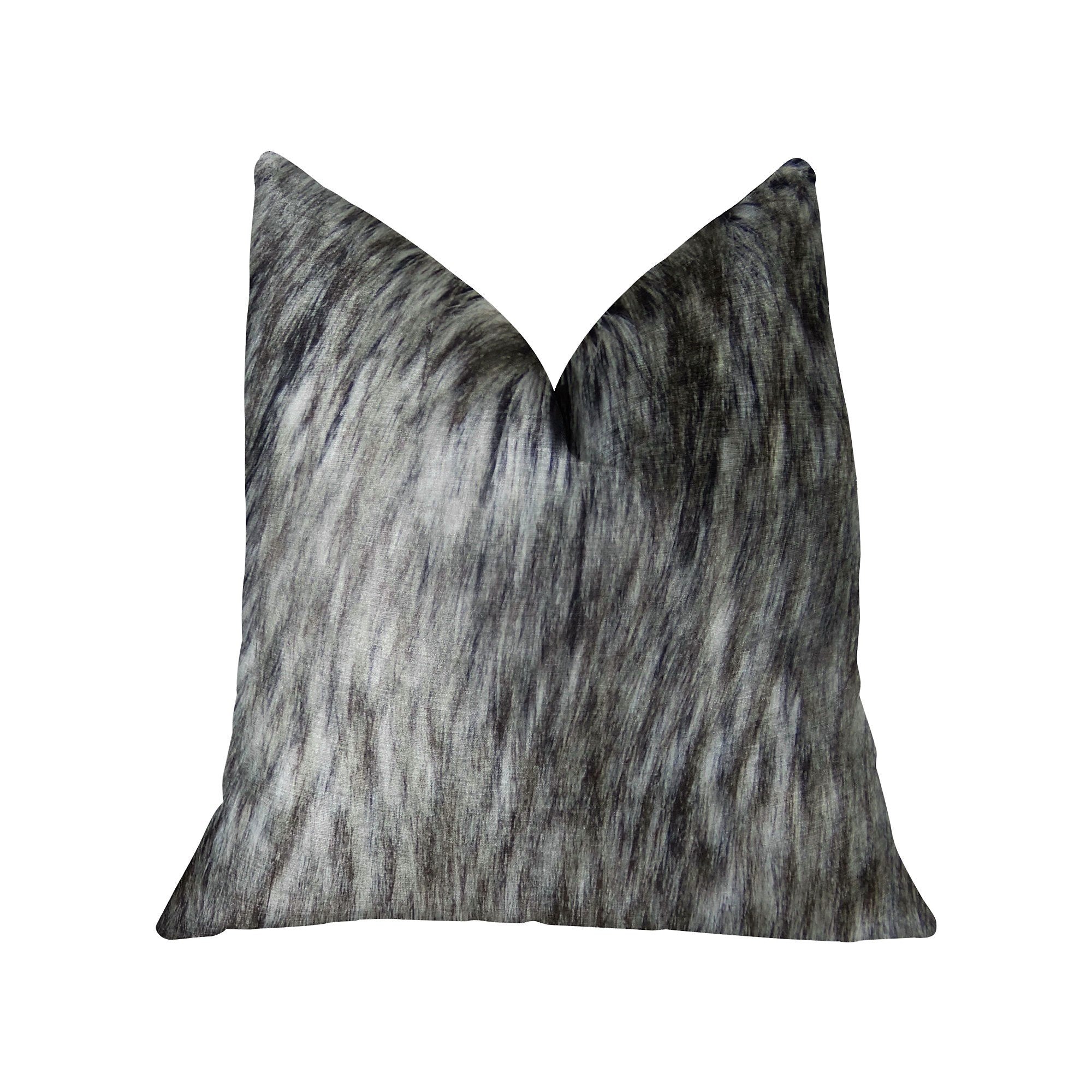 Plutus Brands Plutus Siberain Husky Handmade Throw Pillow, 16 X 16, Gray White Black