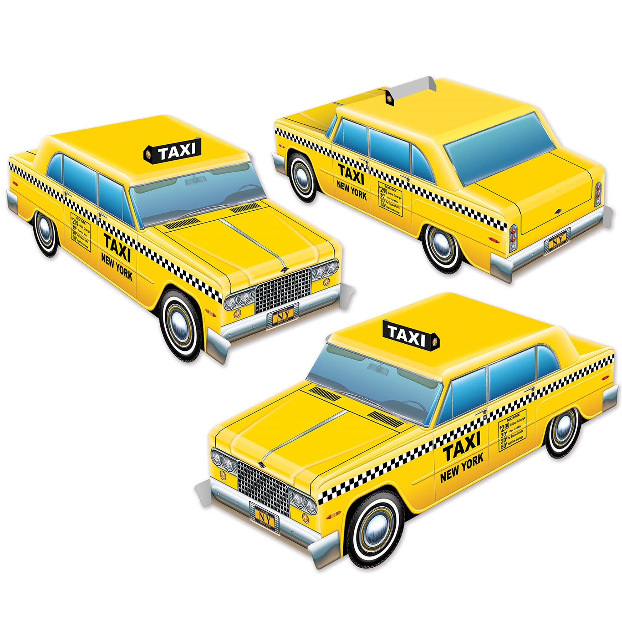 3-D Taxi Cab Centerpieces
