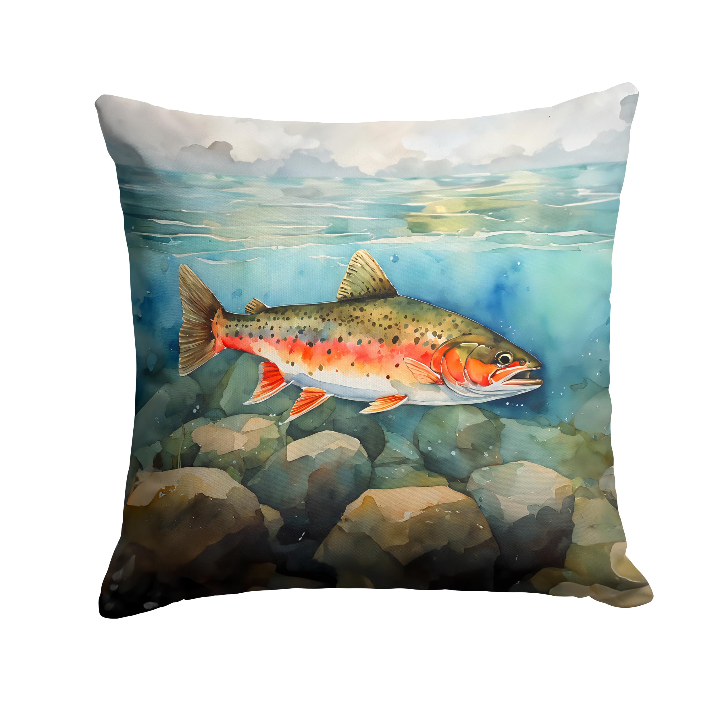 Brook Trout Throw Pillow