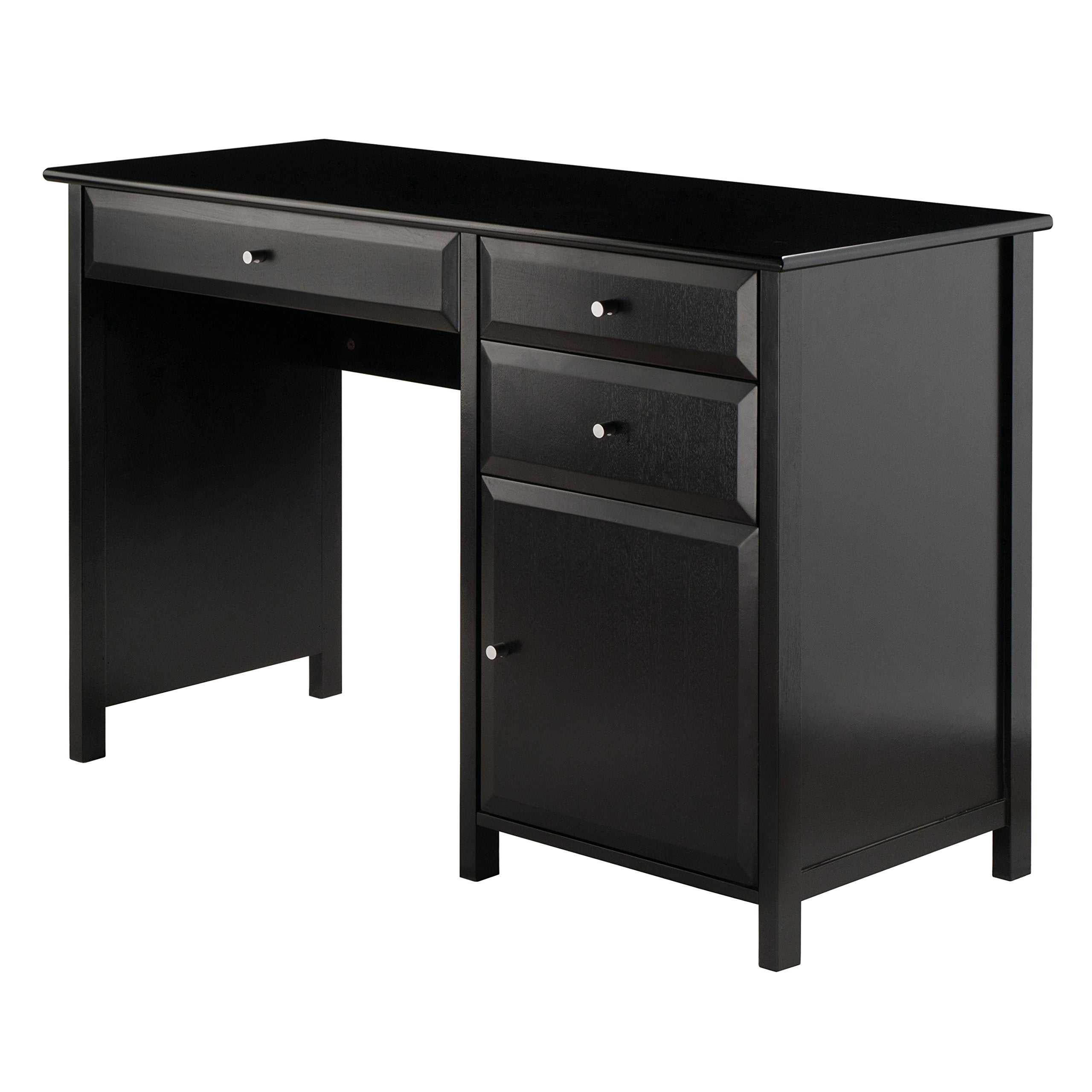 Yardlio Delta Office Desk: Sleek, Contemporary Design with Drawers and Storage Cabinet