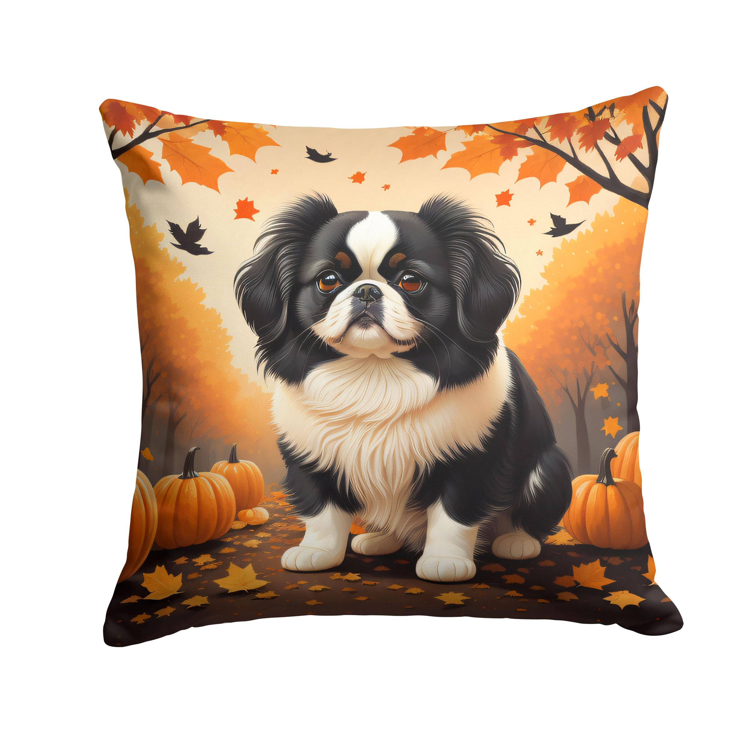 Japanese Chin Fall Throw Pillow