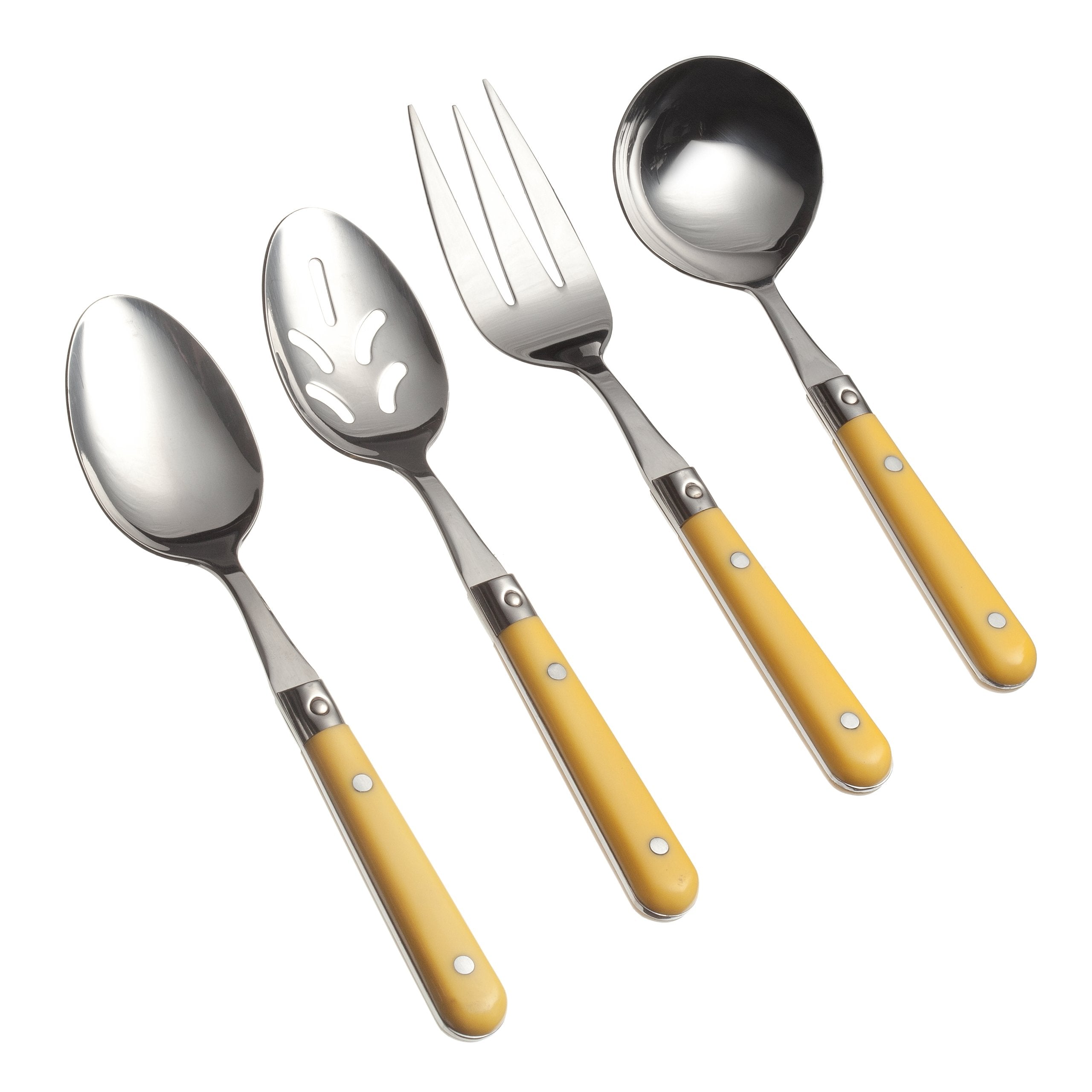 LePrix  -  MIMOSA YELLOW  4 pc Hostess Set-Mimosa Yellow