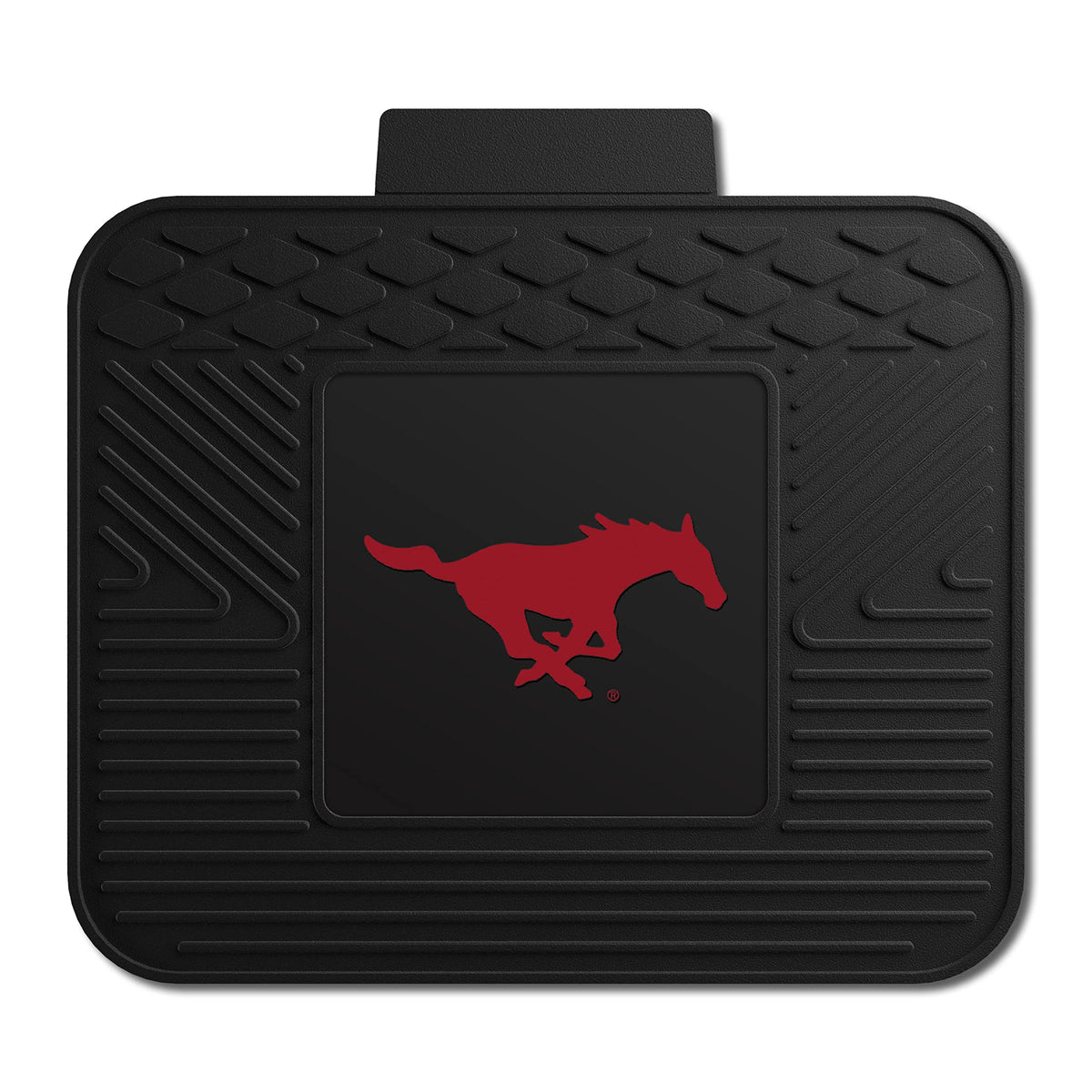 Fanmats 13012 Smu Mustangs Back Row Utility Car Mat - 1 Piece - 14In. X 17In., All Weather Protection, Universal Fit, Molded Tea