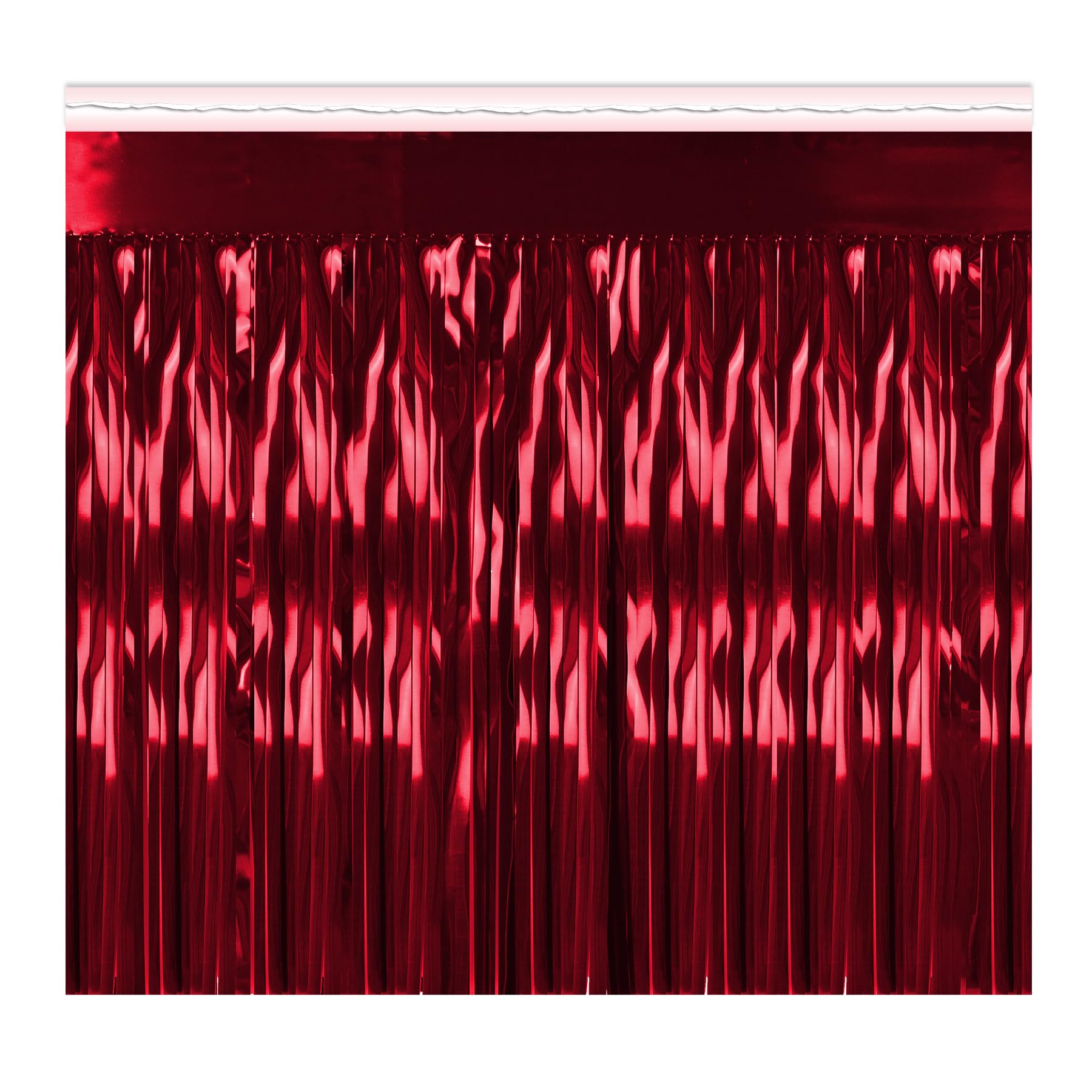 Pkgd 1-Ply FR Metallic Fringe Drape
