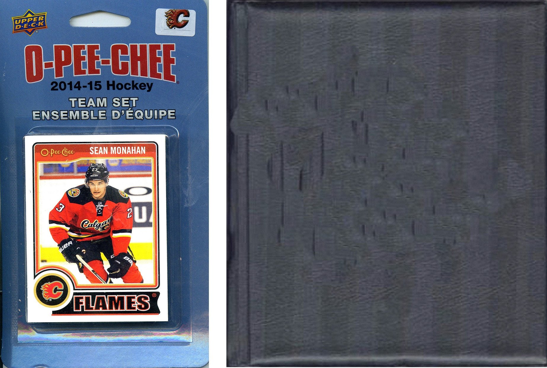 NHL Calgary Flames 2014 O-Pee-Chee Team Set and a storage album