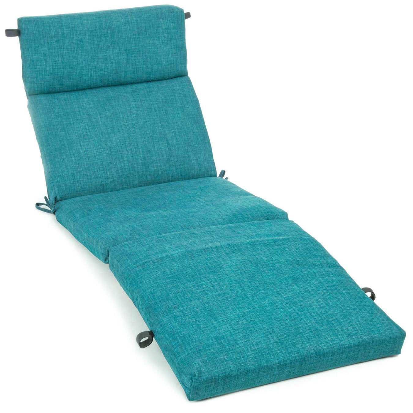72-inch Outdoor Chasie Lounge Cushion - Aqua Blue