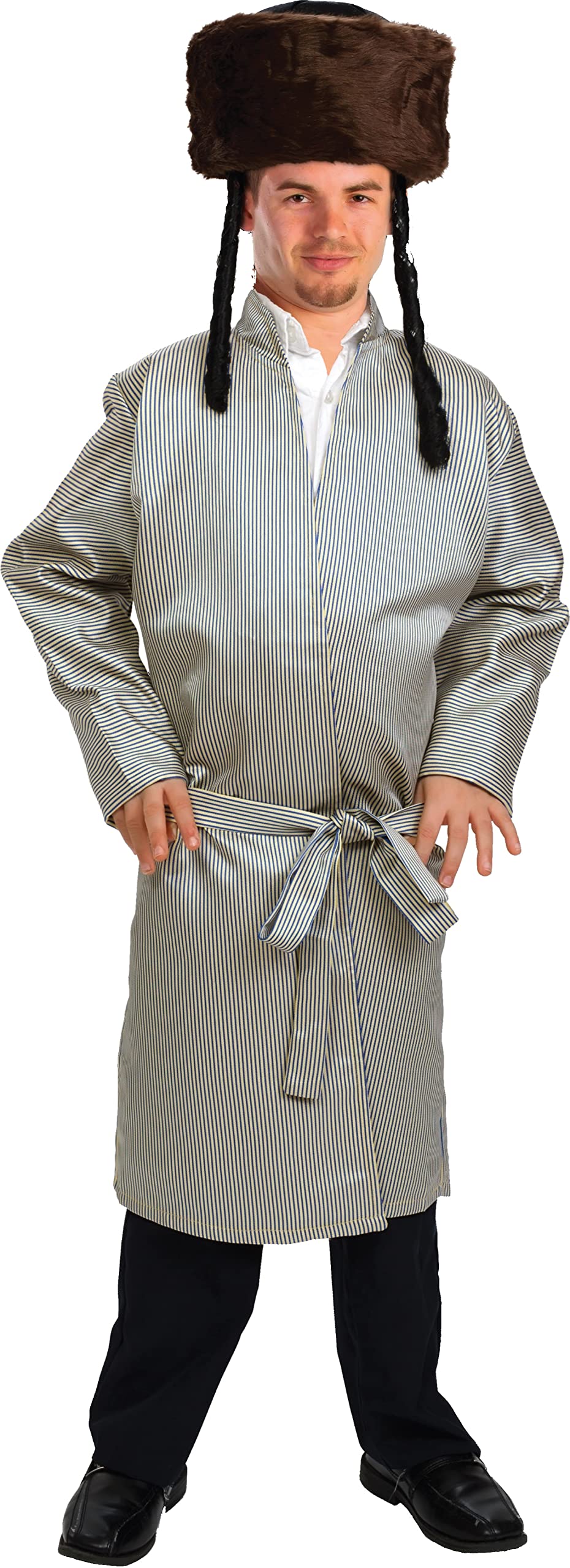 Dress Up America Adult Striped Yerushalmi Chasidic Bekitcha -  XX-Large