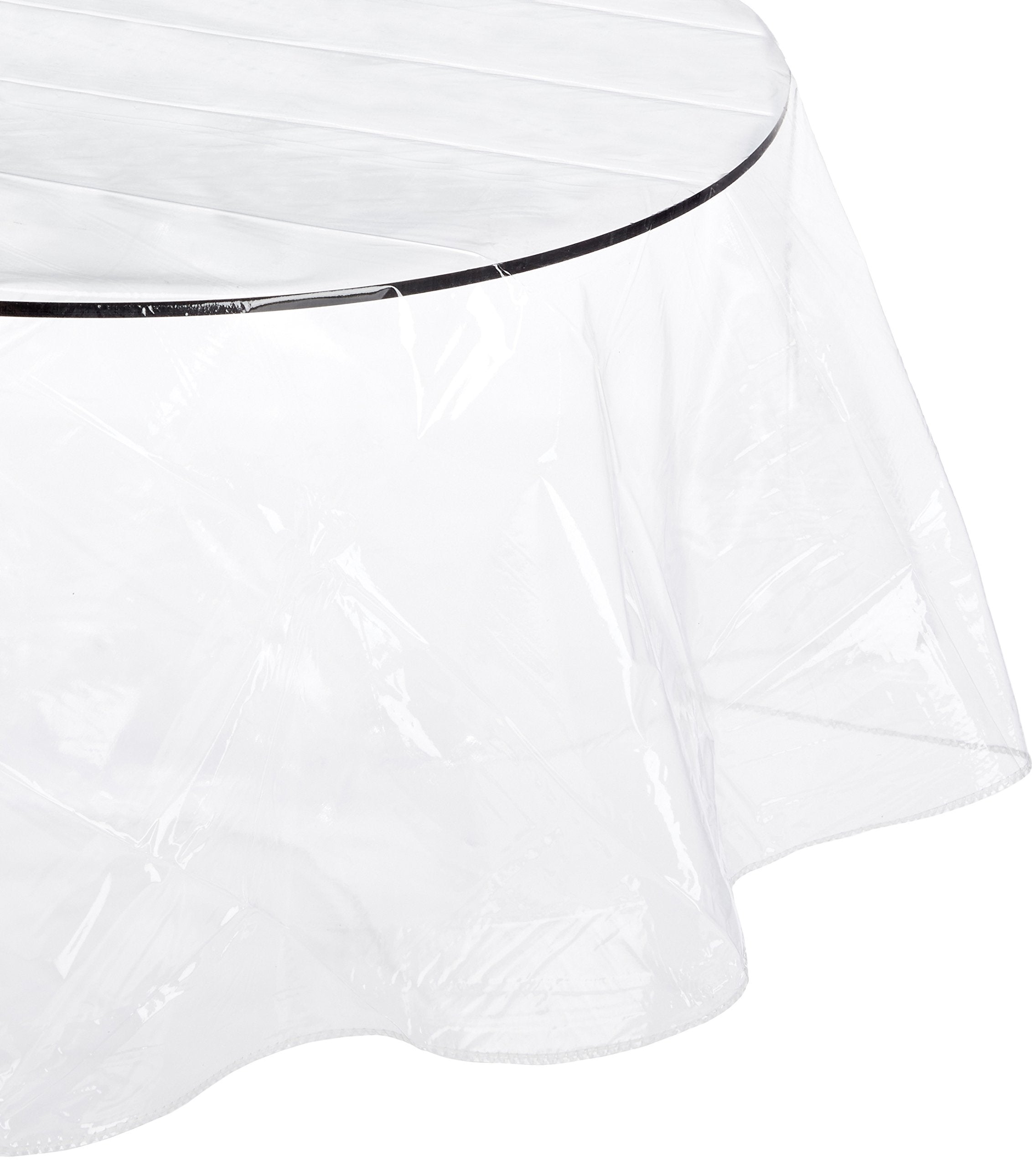Clear 3 gauge vinyl tablecloth protector, size 54x72" oblong"