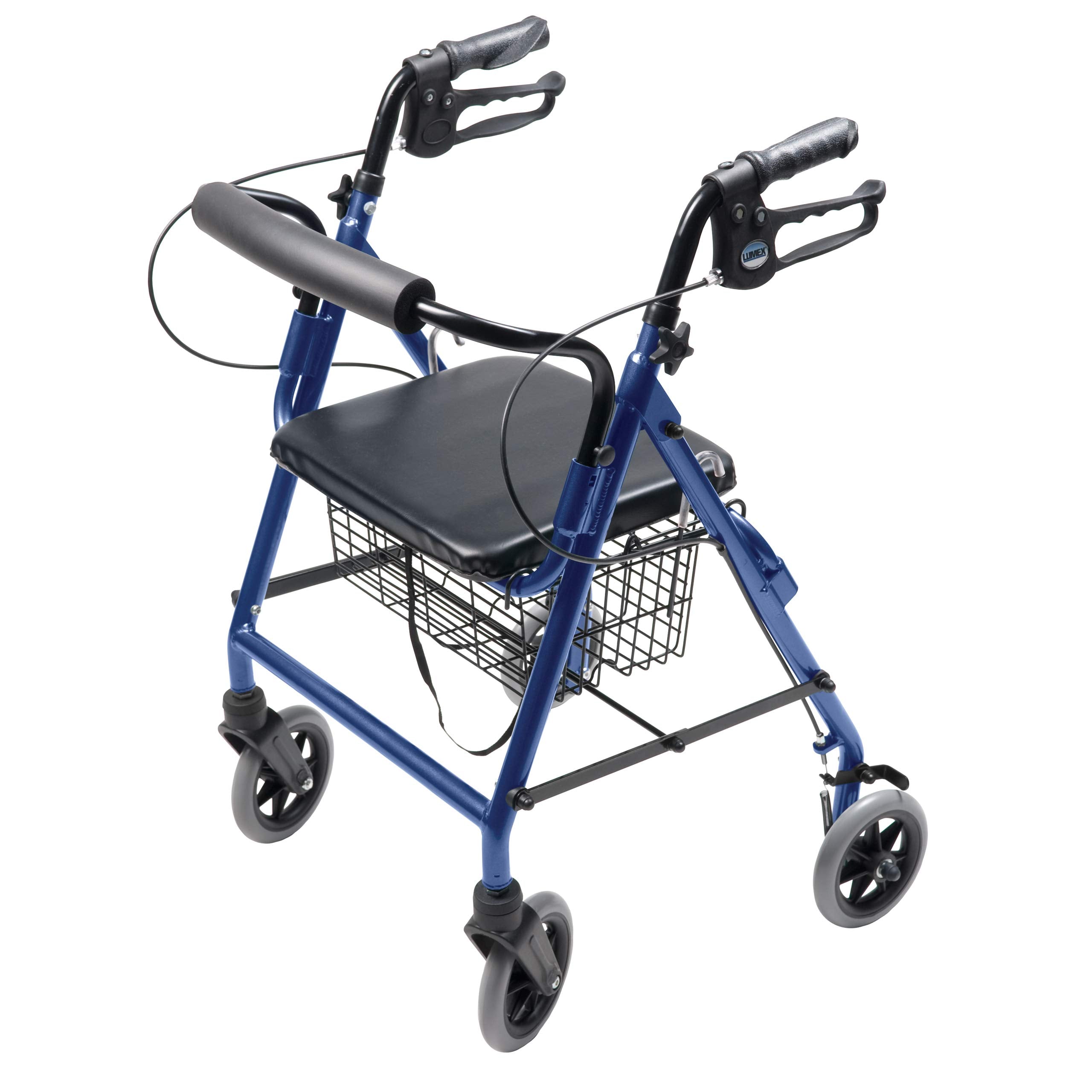 ROLLATOR ALUM HEMI BLUE WALKABOUT HEMI, LUMEX