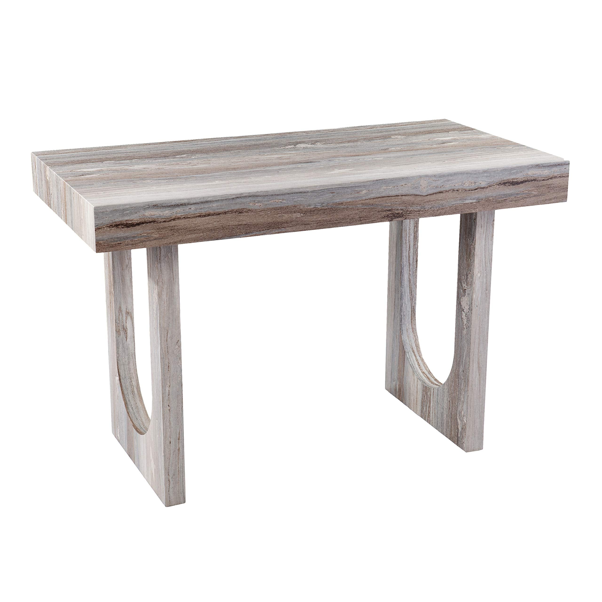 Sei Furniture Chadkirk Writing Desk, Brown Faux Marble (Amz7336211Oh)