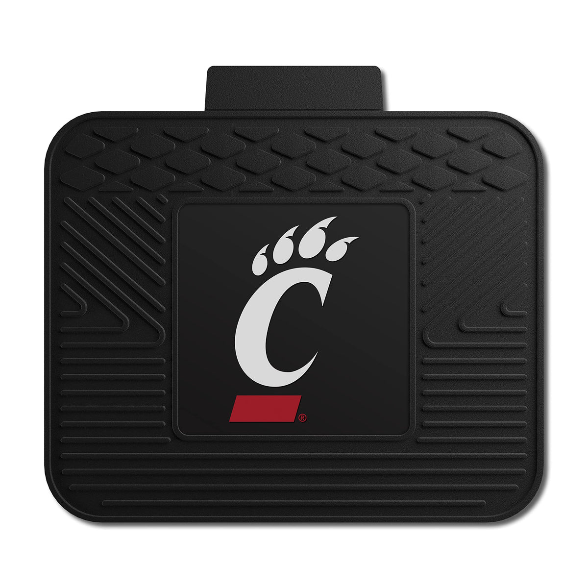 Fanmats - 11809 Ncaa University Of Cincinnati Bearcats Vinyl Utility Mat, Black, 14X17