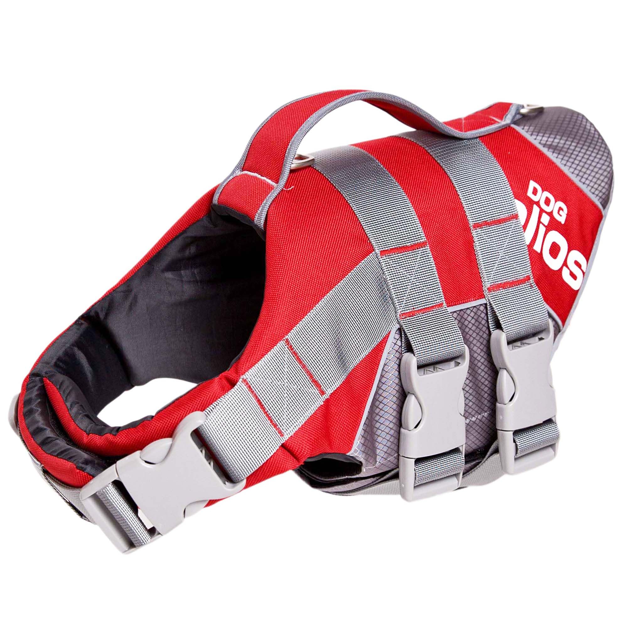 Helios Splash-Explore Outer Performance 3M Reflective and Adjustable Buoyant Dog Harness and Life Jacket