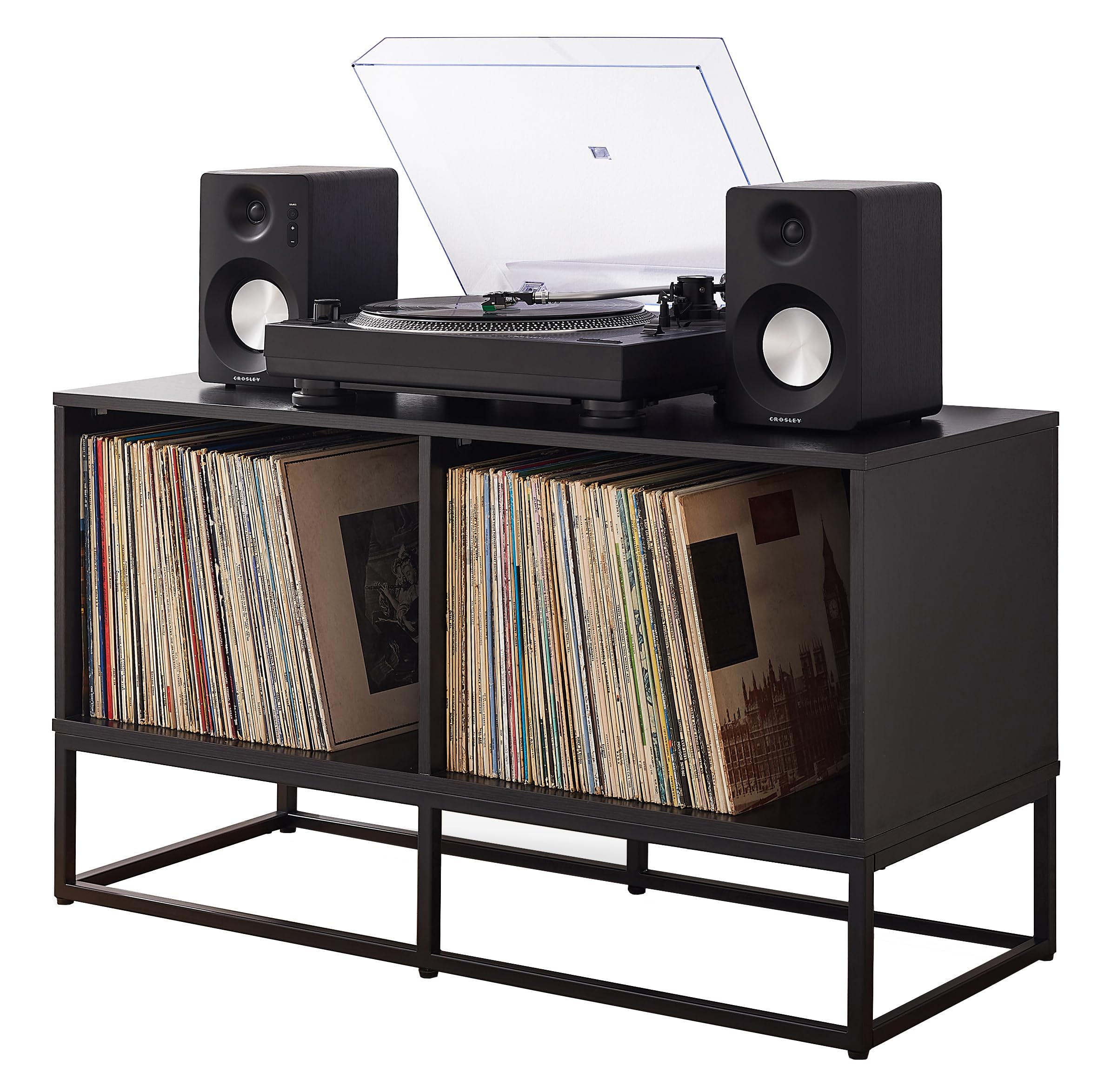 Enzo Medium Record Storage Media Console