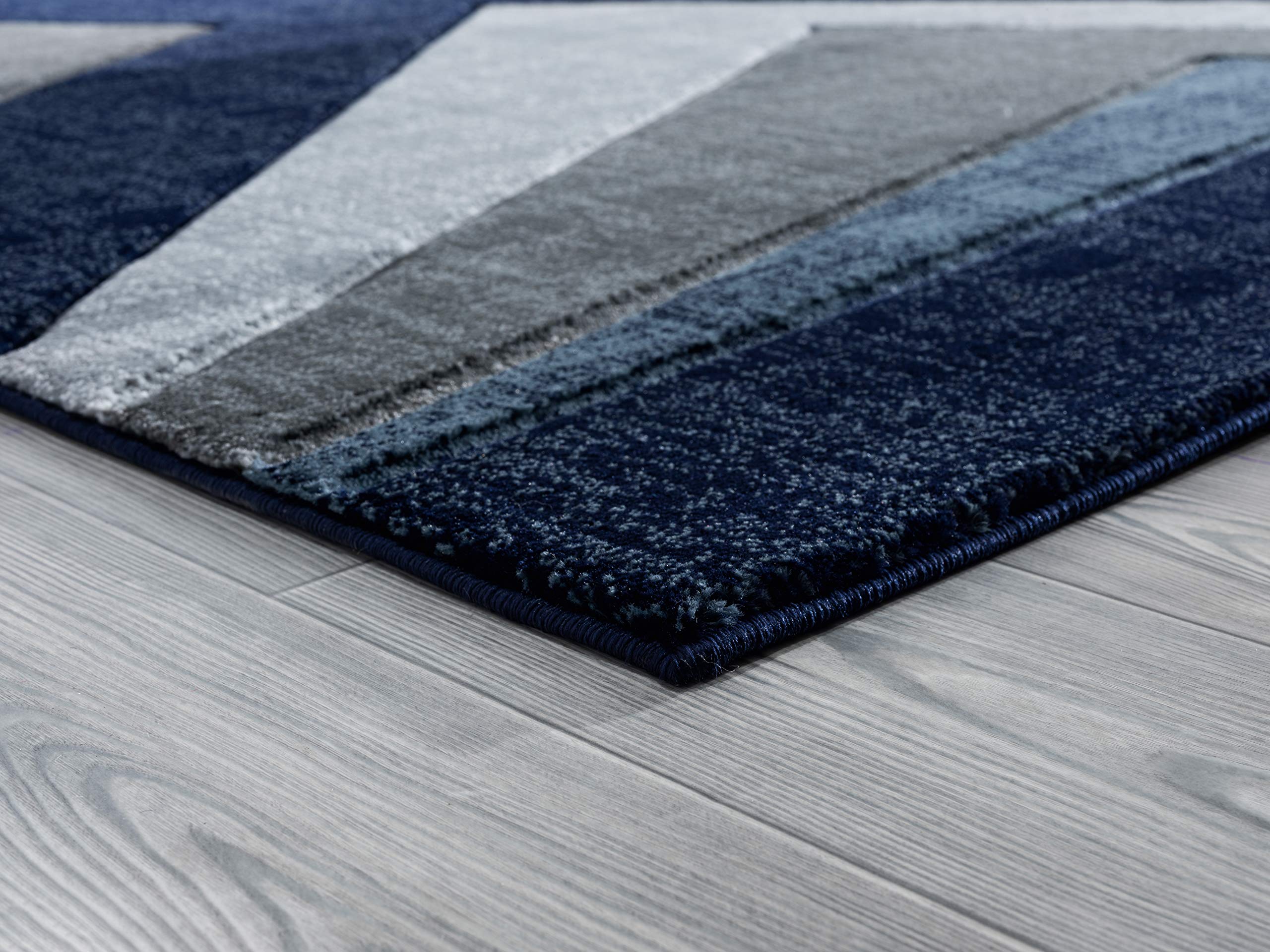 United Weavers Bristol Zine Navy Runner Rug 27 x 74