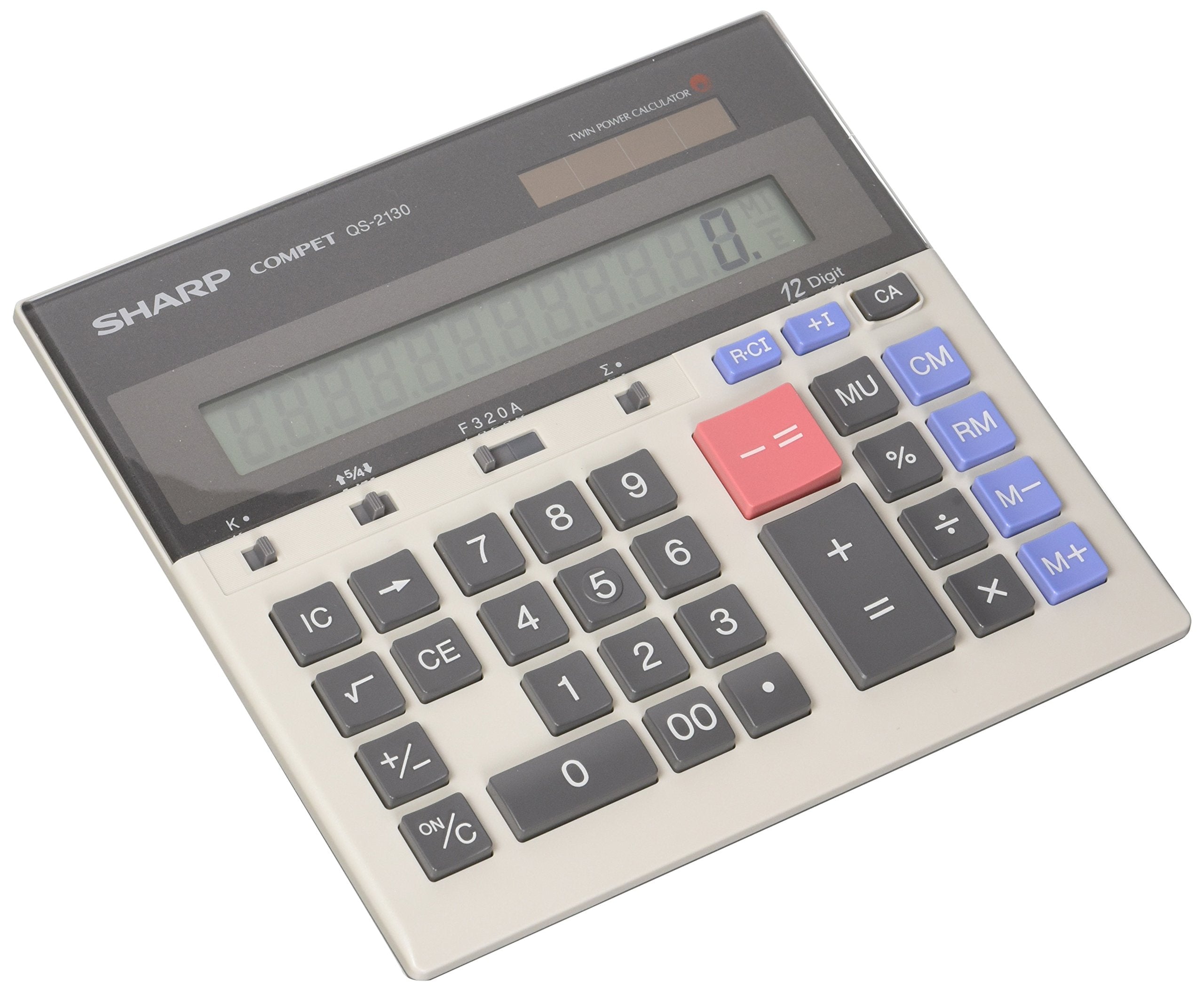 Sharp Calculators QS-2130 12-Digit Commercial Desktop Calculator