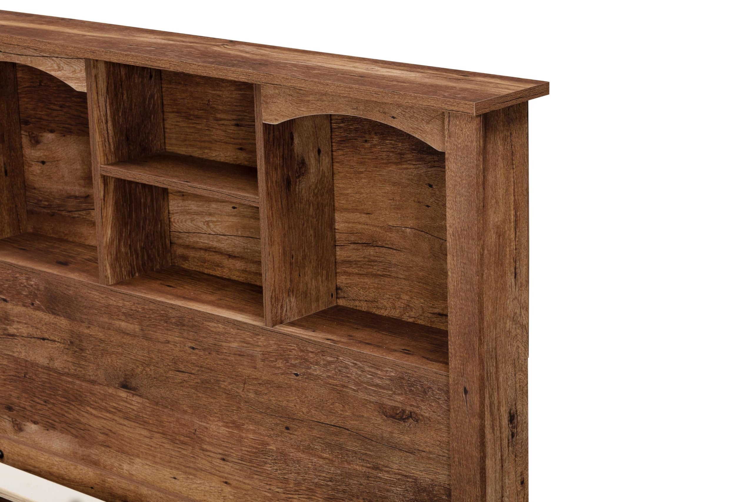 Twin Sized Mountain Oak Bookcase Headboard