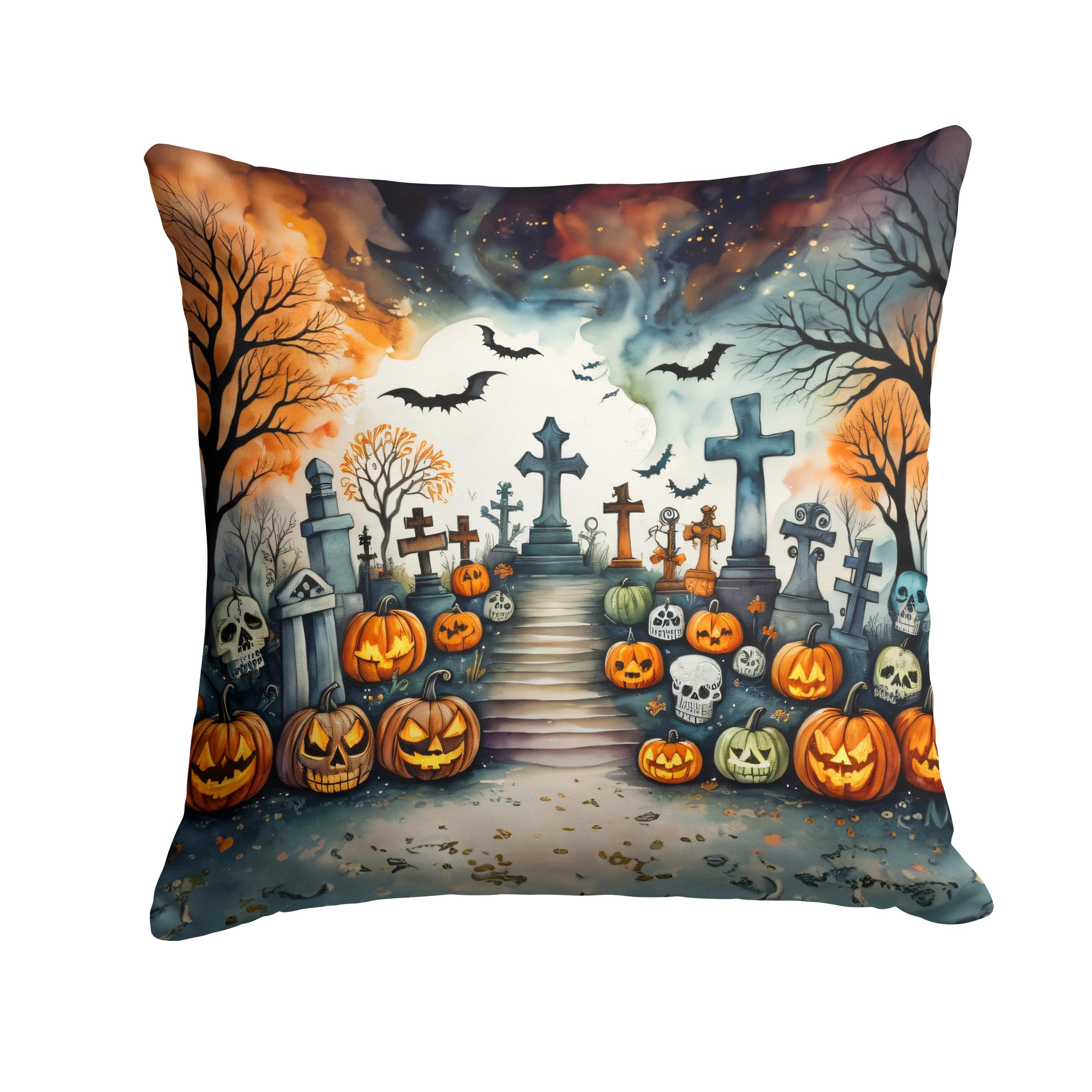 Day of the Dead Spooky Halloween Throw Pillow
