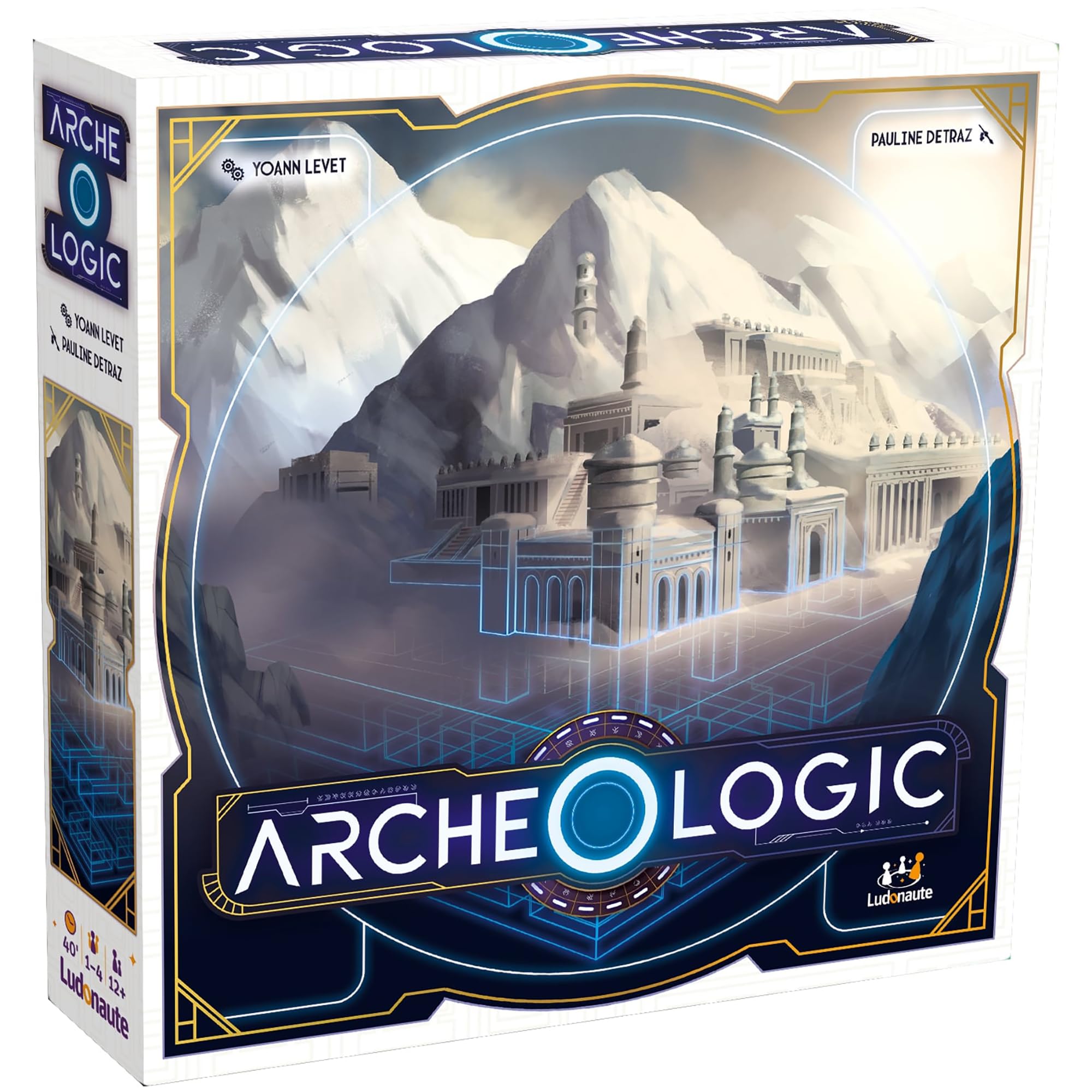 Ludonaute: Archeo-Logic - A Competitive Deduction Board Game, Locate & Map Out A Hidden City, Ages 12+, 1-4 Players