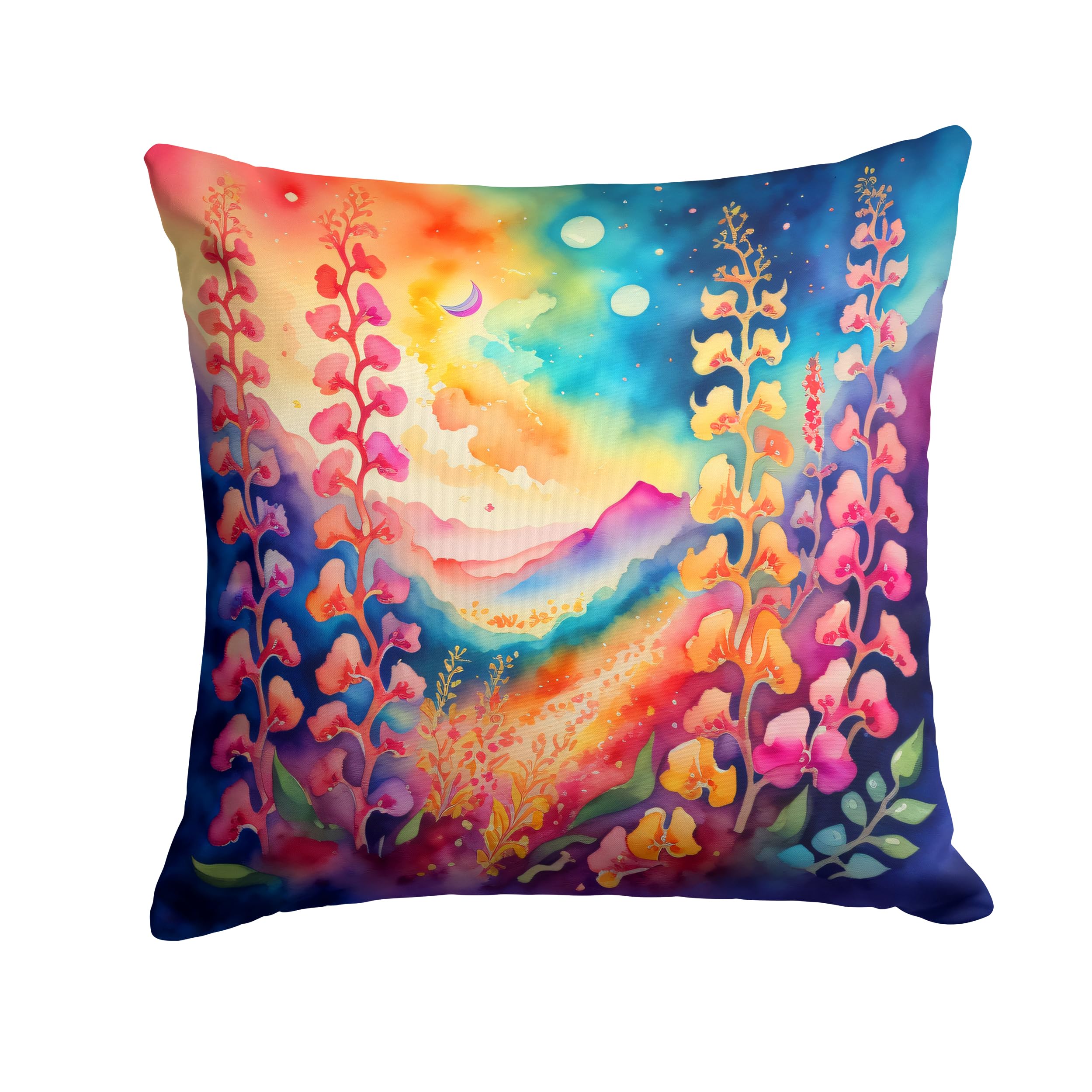 Colorful Snapdragon Throw Pillow