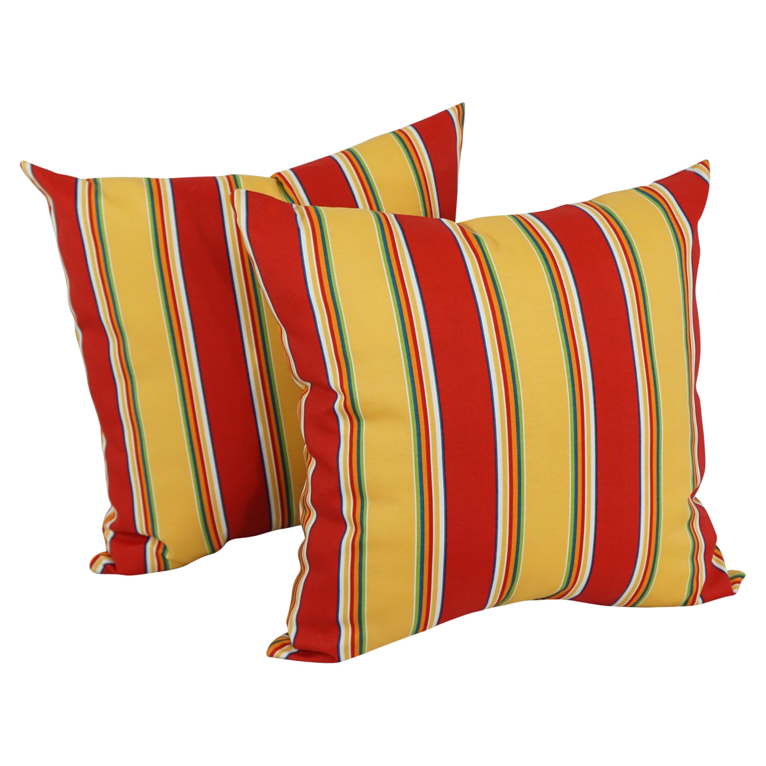 17-inch Square Solid Polyester Outdoor Throw Pillows (Set of 4)
