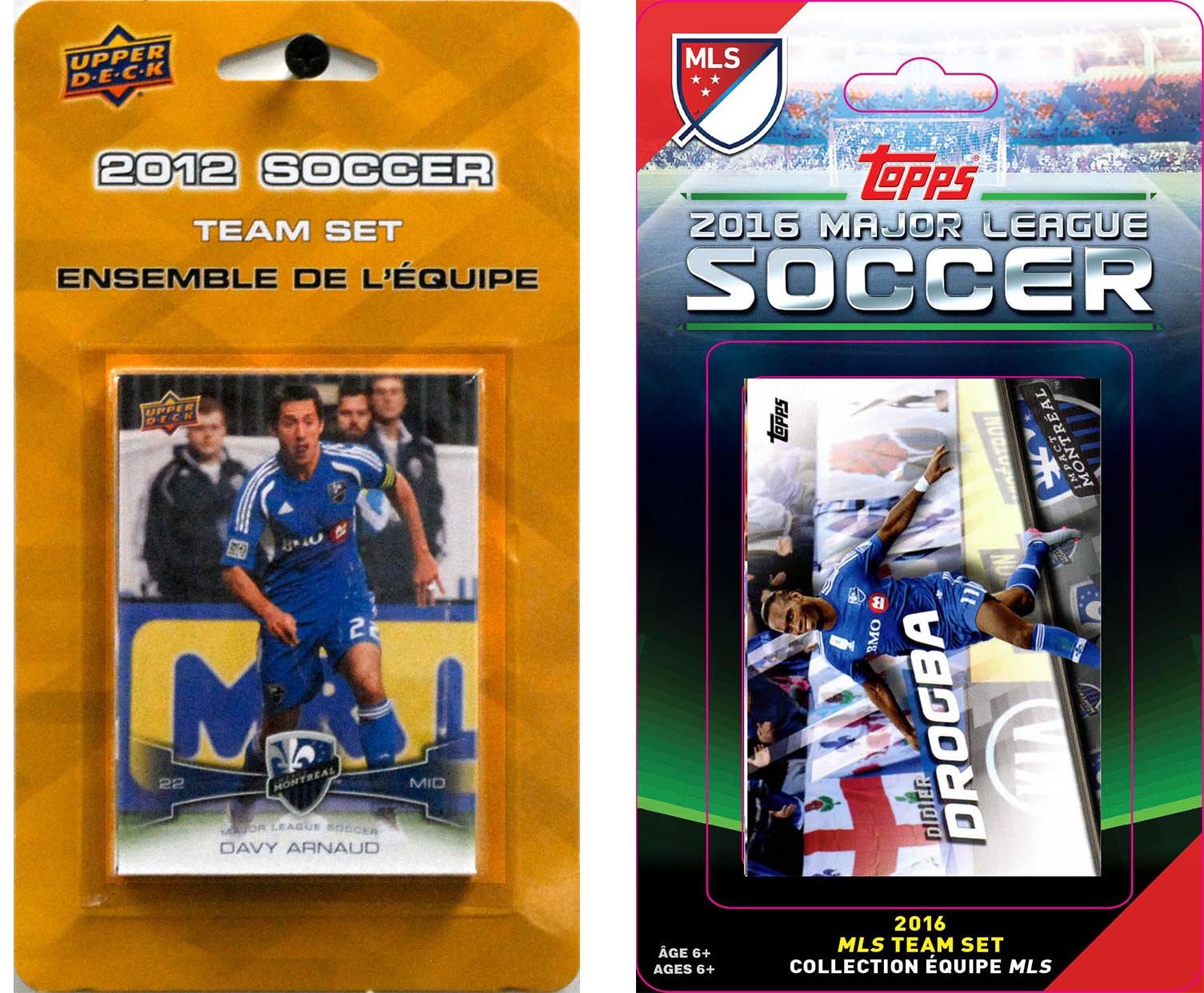 MLS Montreal Impact 2 Different Licensed Trading Card Team Sets