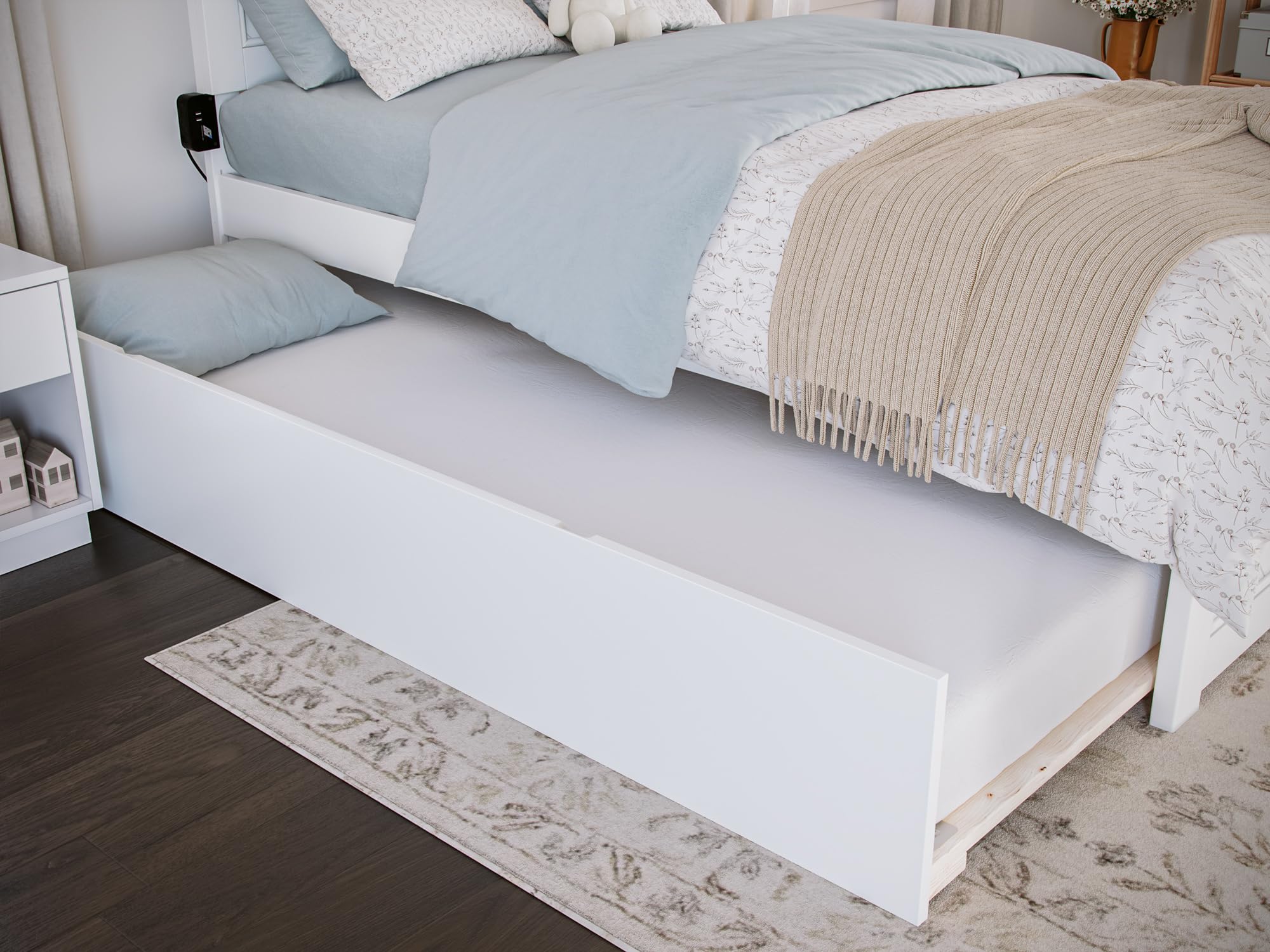 Urban Trundle Bed Twin in White