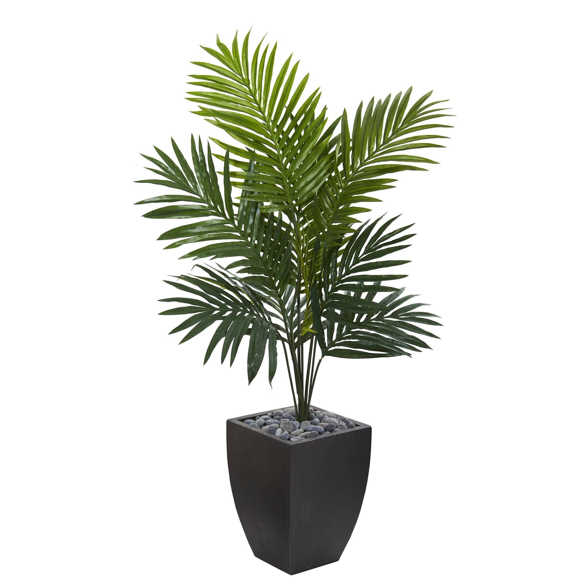 4.5 Kentia Palm Artificial Tree in Black Wash Planter