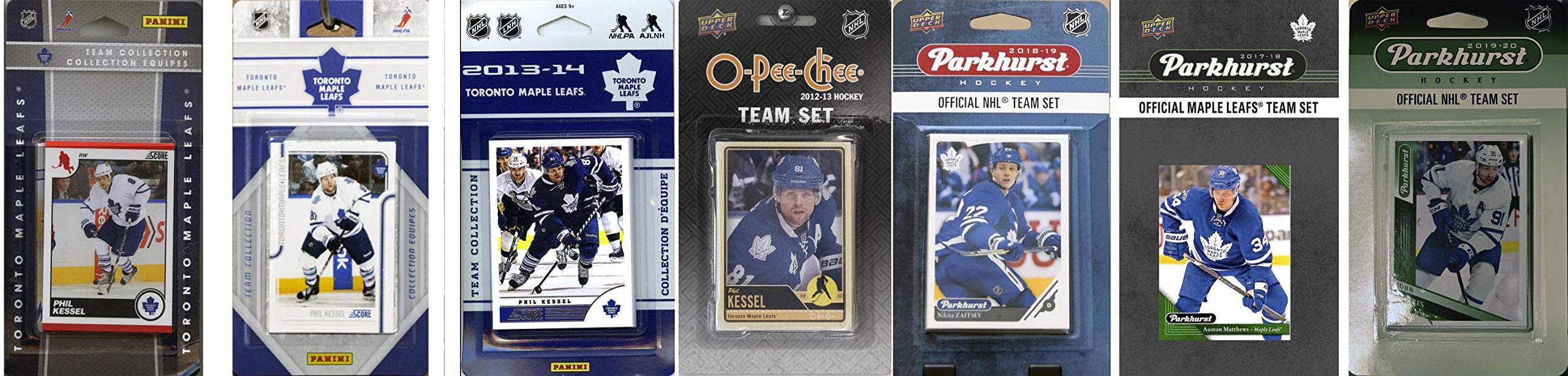 NHL Toronto Maple Leafs 7 Different Licensed Trading Card Team Sets