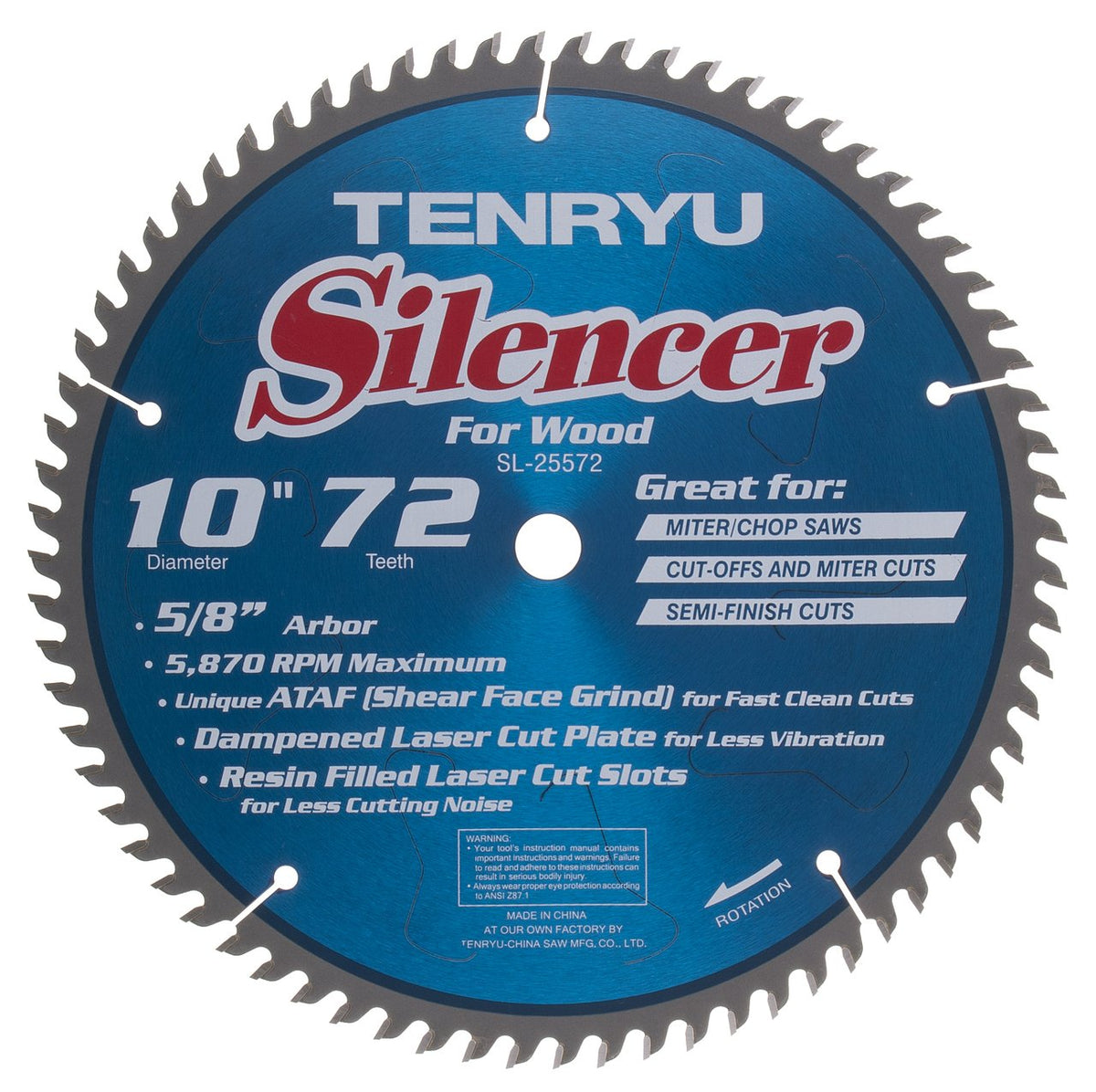 Silencer Sawbld 10X72T