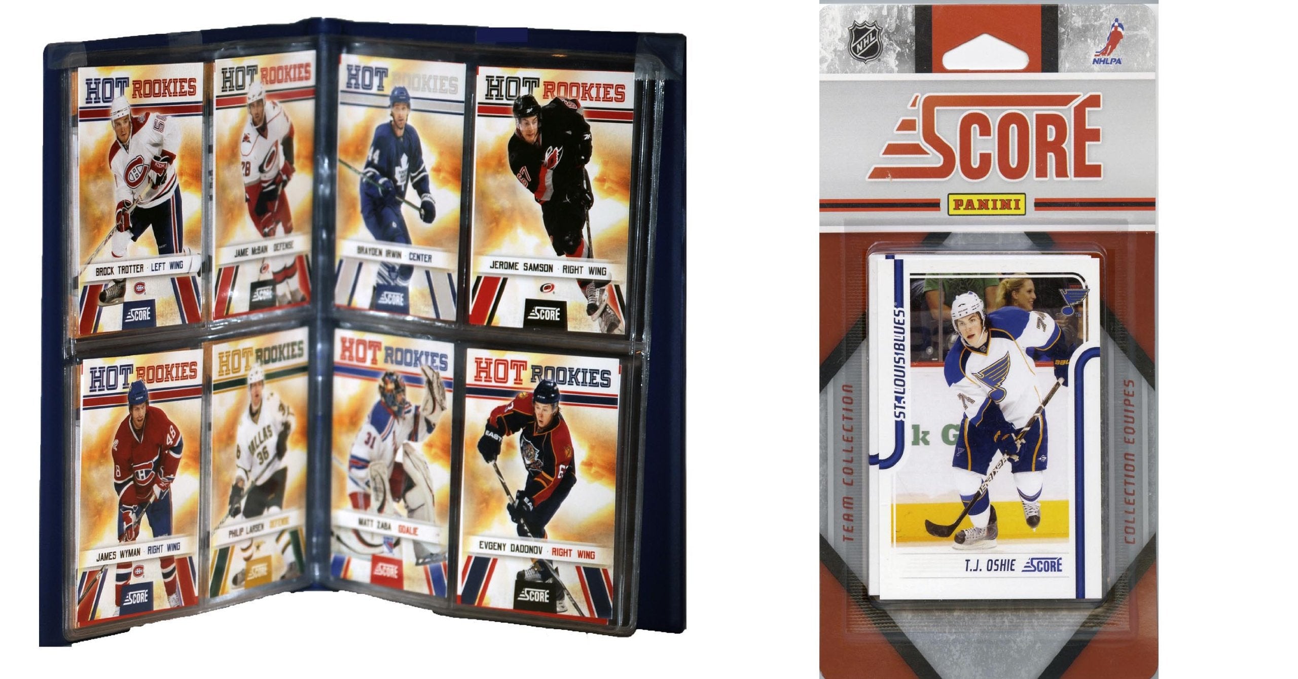 NHL St. Louis Blues Licensed 2011 Score Team Set and Storage Album