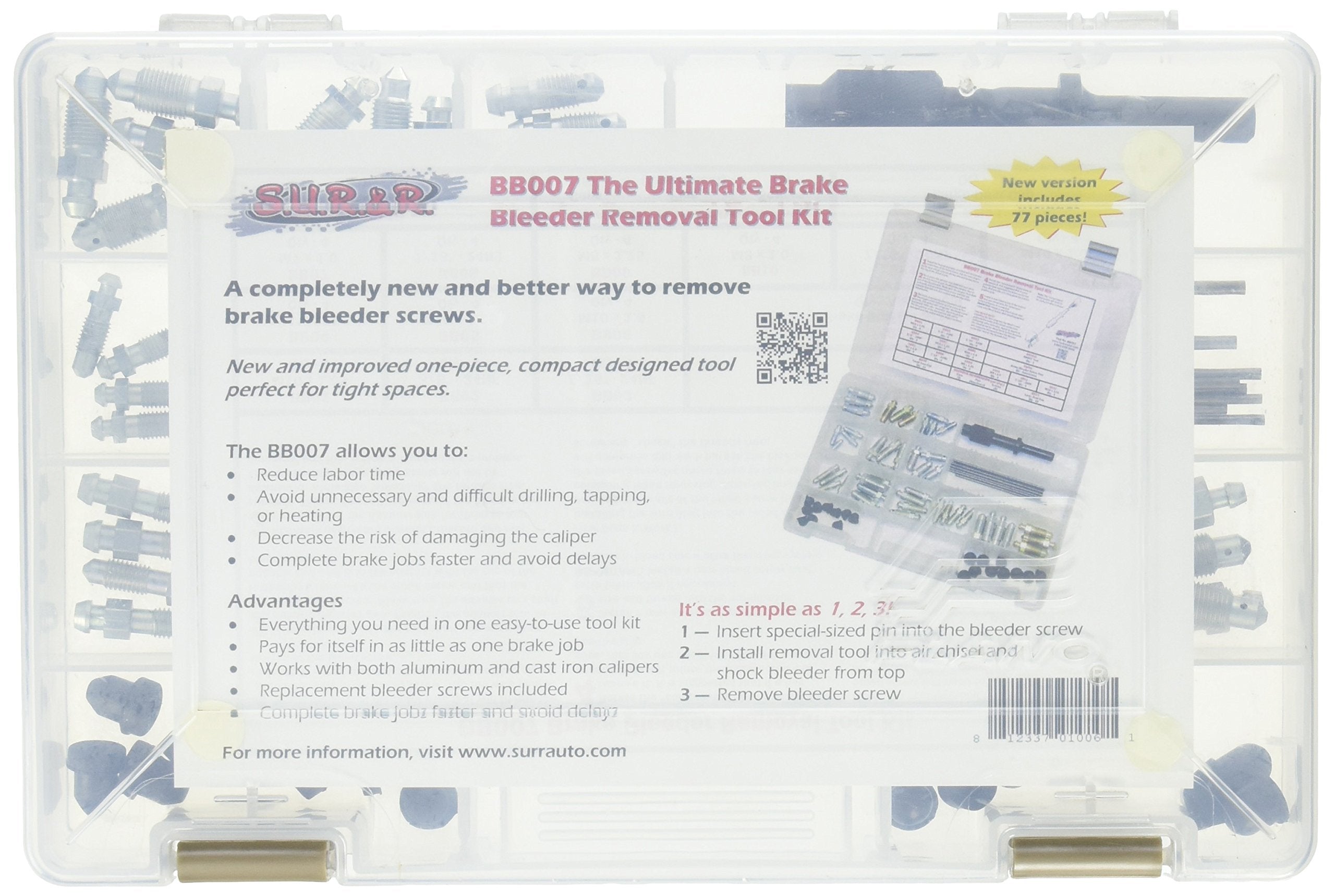 45PC BRAKE BLEEDER REMOVAL KIT