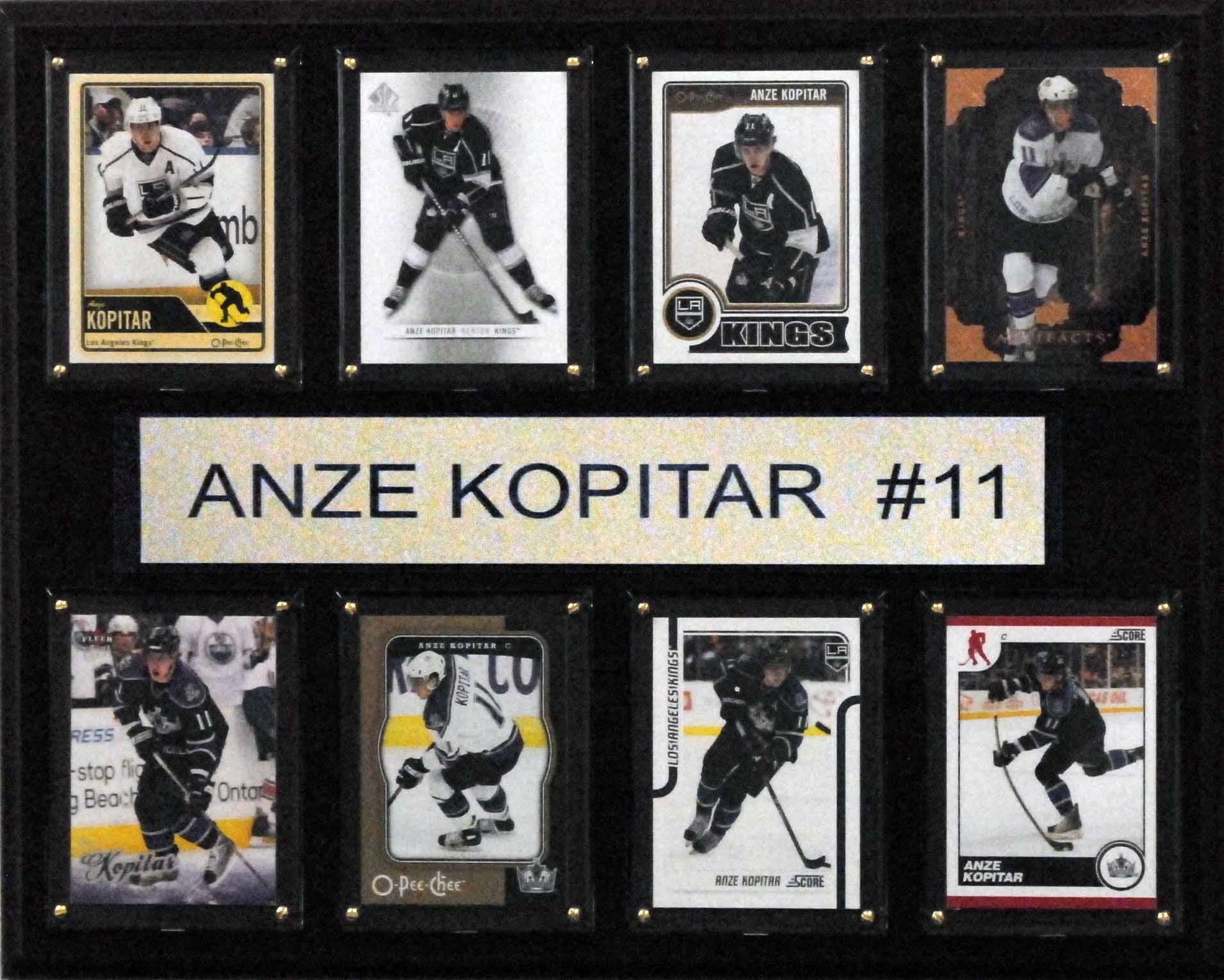 NHL 12x15″ Anze Kopitar Los Angeles Kings 8-Card Plaque