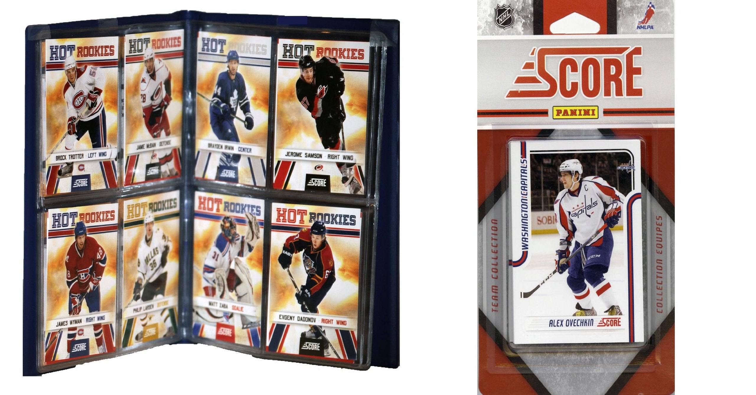 NHL Washington Capitals Licensed 2011 Score Team Set and Storage Album
