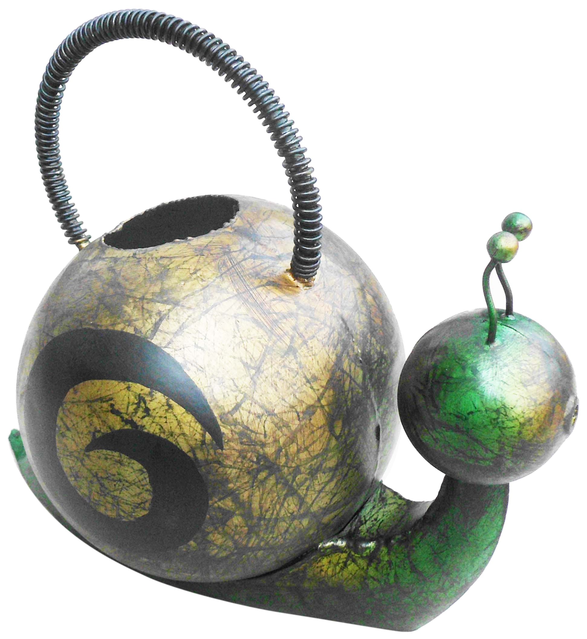 D-ART COLLECTION, INC Iron Snail Watering Can