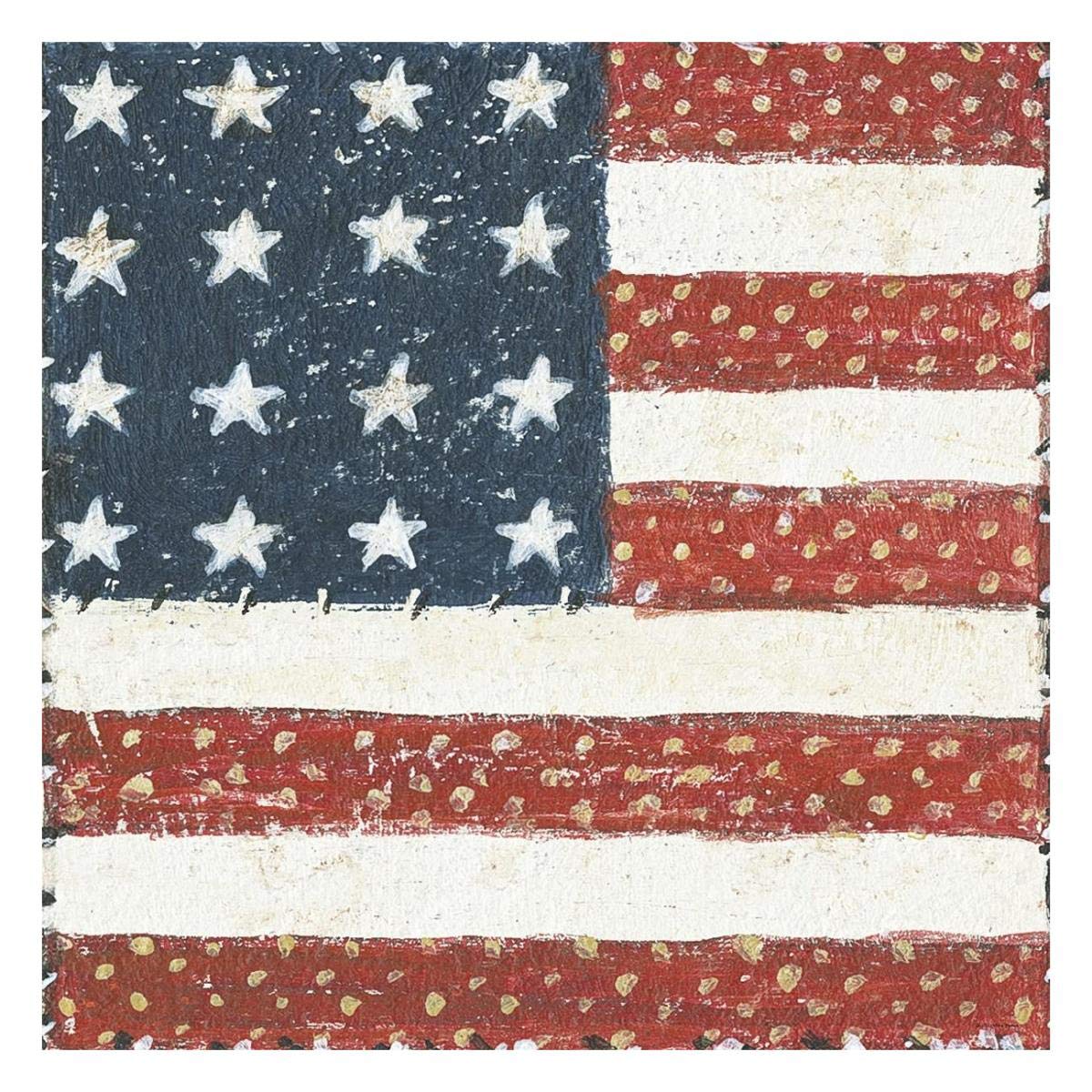 Americana Quilt IV -Paper Art-26x26″