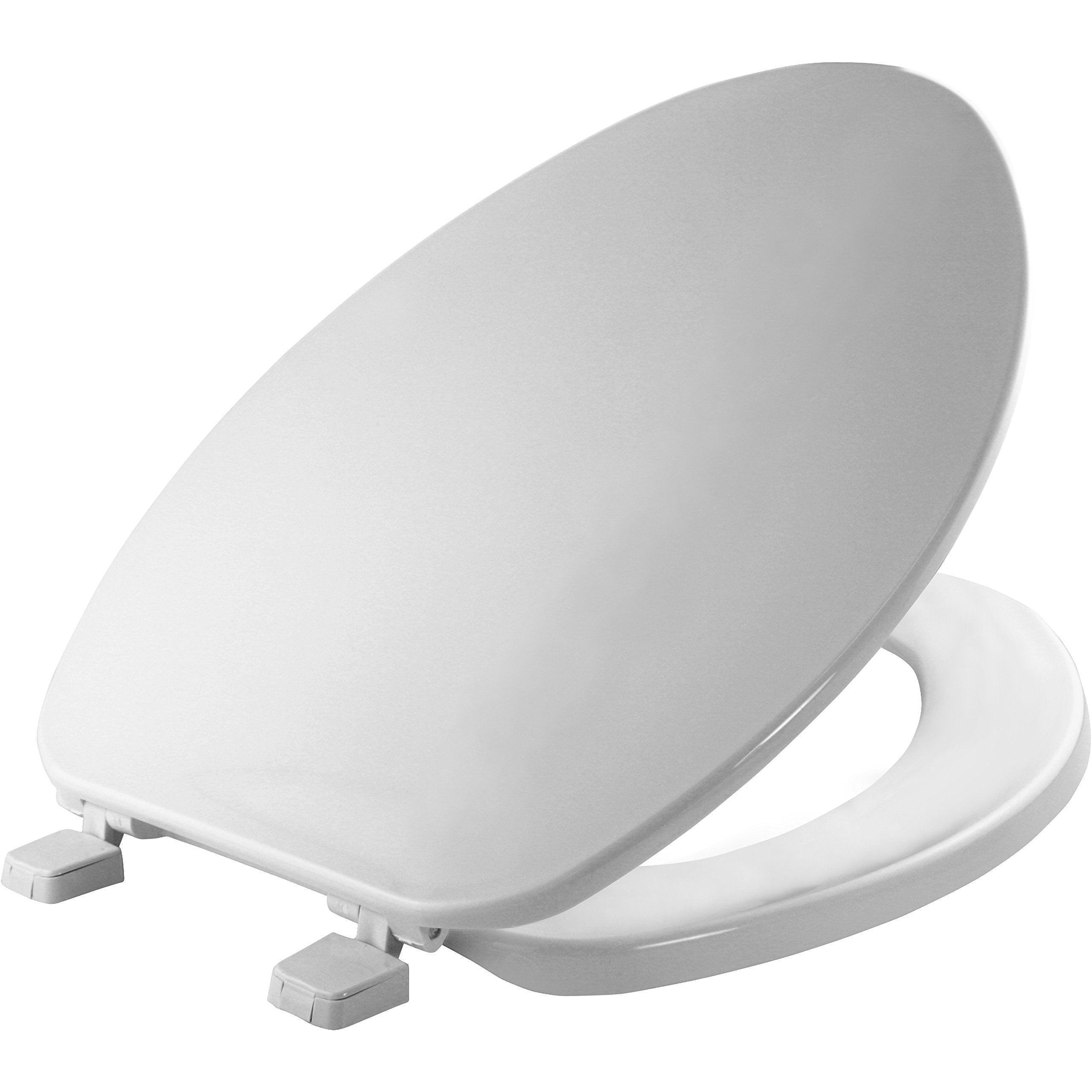 Bemis 170 000 Toilet Seat, Elongated, Plastic, White
