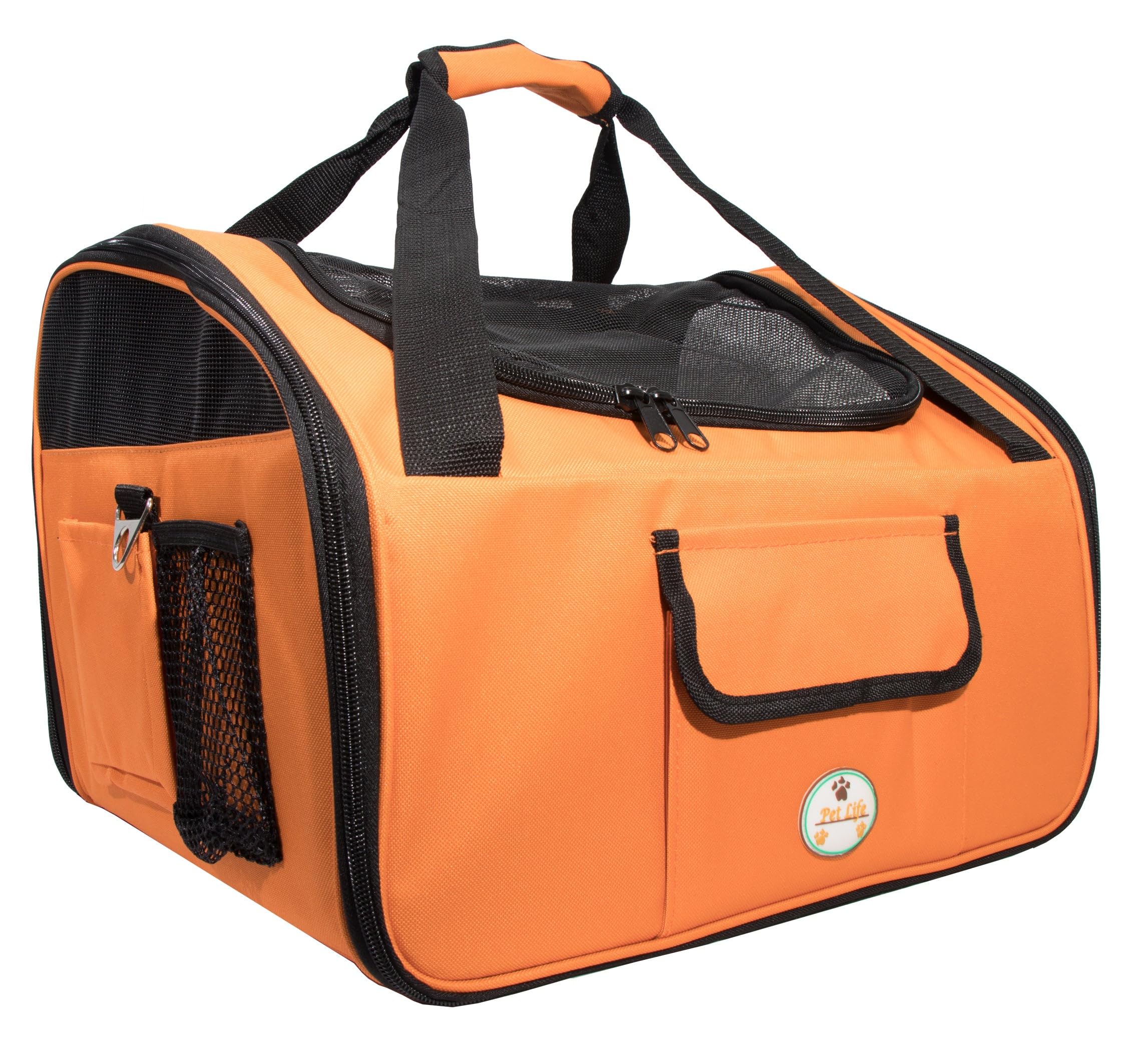 Ultra-Lock Collapsible Safety Travel Wire Folding Pet Car Seat Carrier