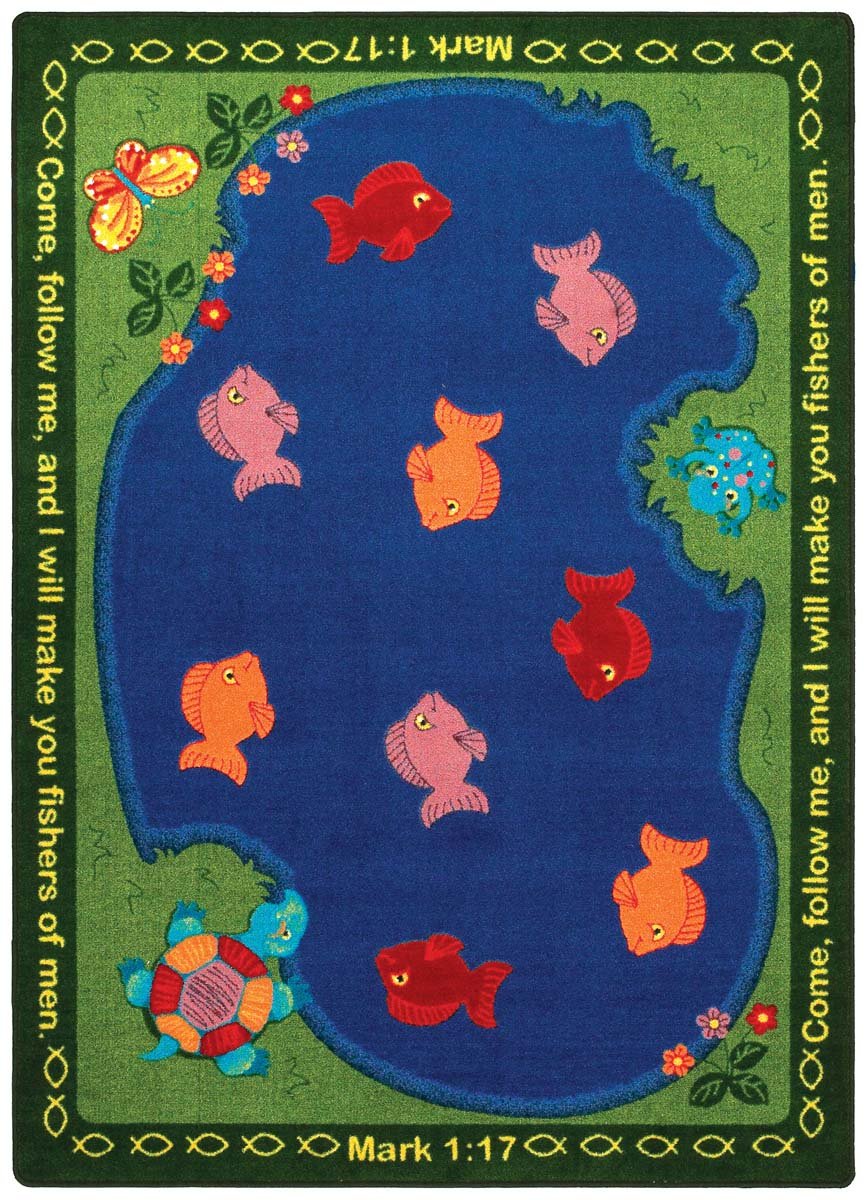 Fishers of Men 310 x 54??Oval area rug in color Multi