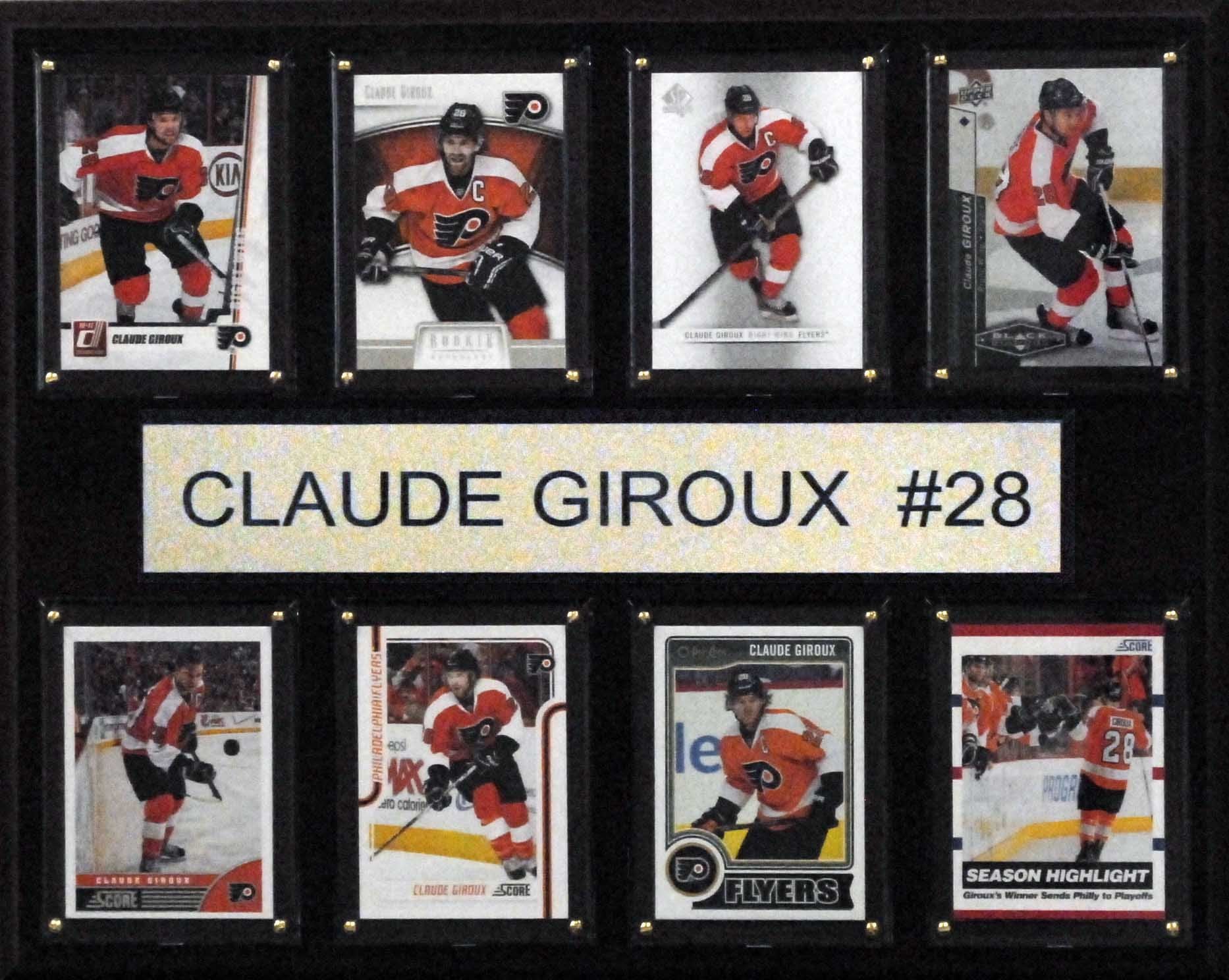 NHL 12x15″ Claude Giroux Philadelphia Flyers 8-Card Plaque