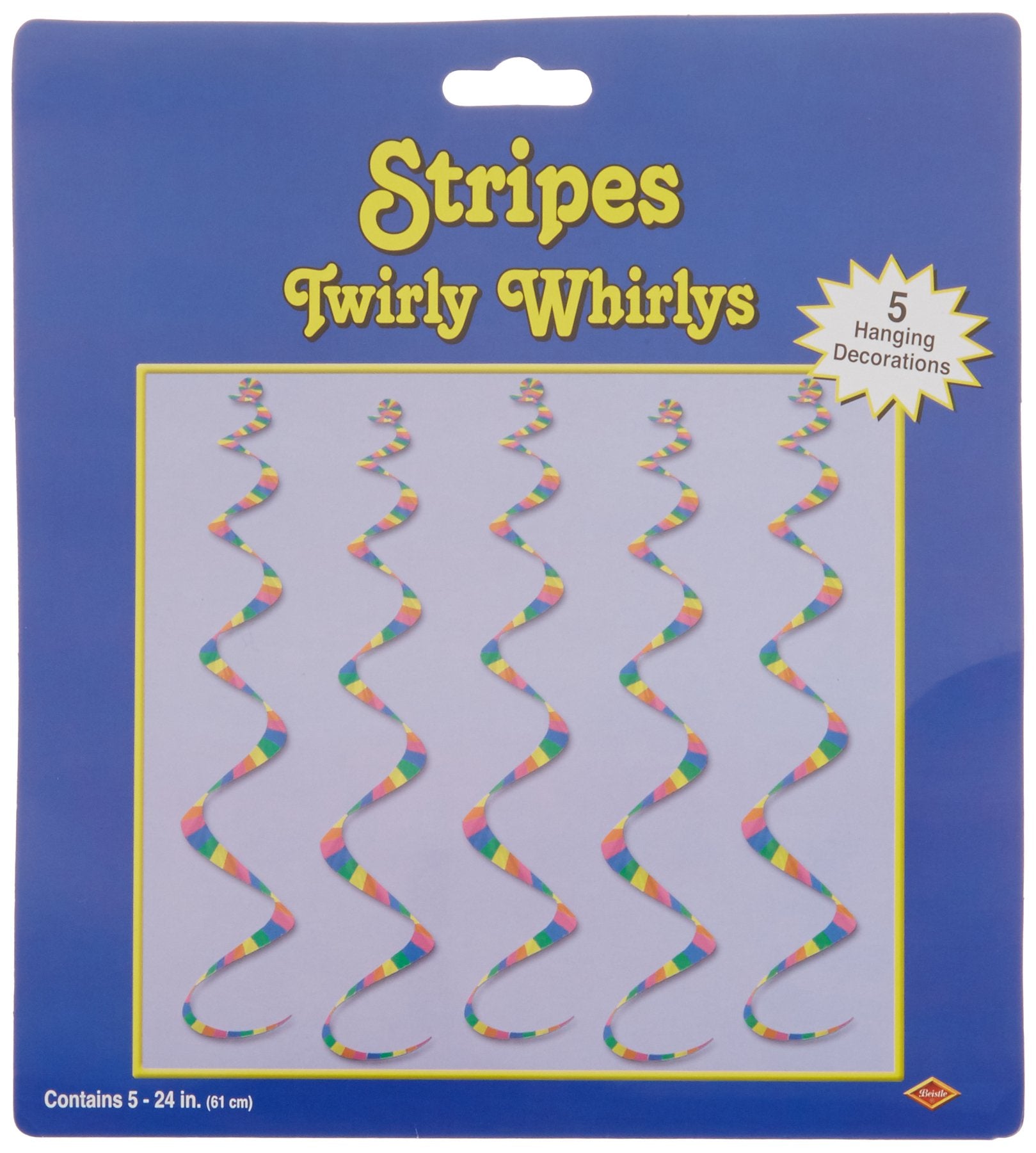 Printed Stripes Twirly Whirlys