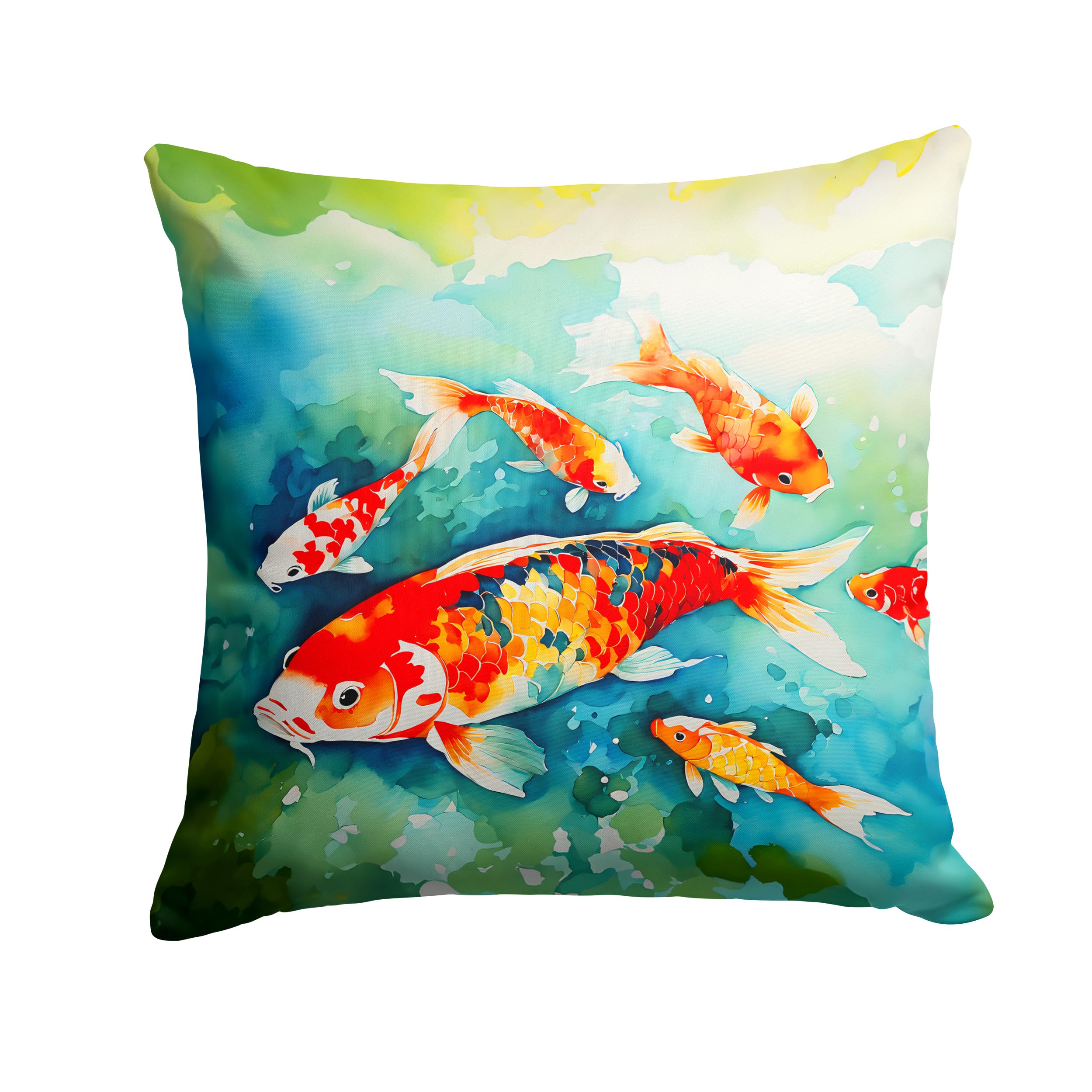 Koi Fish Throw Pillow