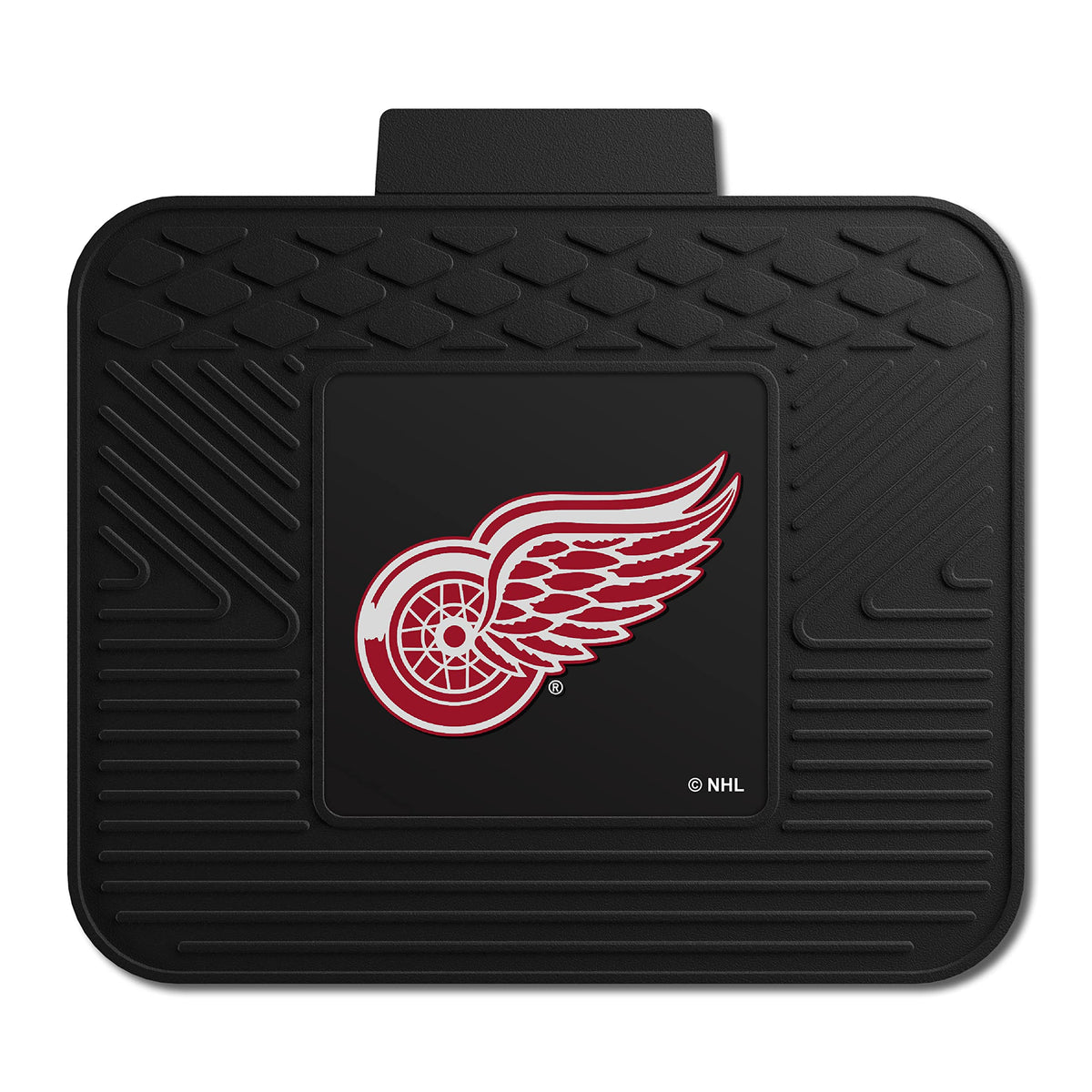 Fanmats 10731 Detroit Red Wings Back Row Utility Car Mat - 1 Piece - 14In. X 17In., All Weather Protection, Universal Fit, Molde