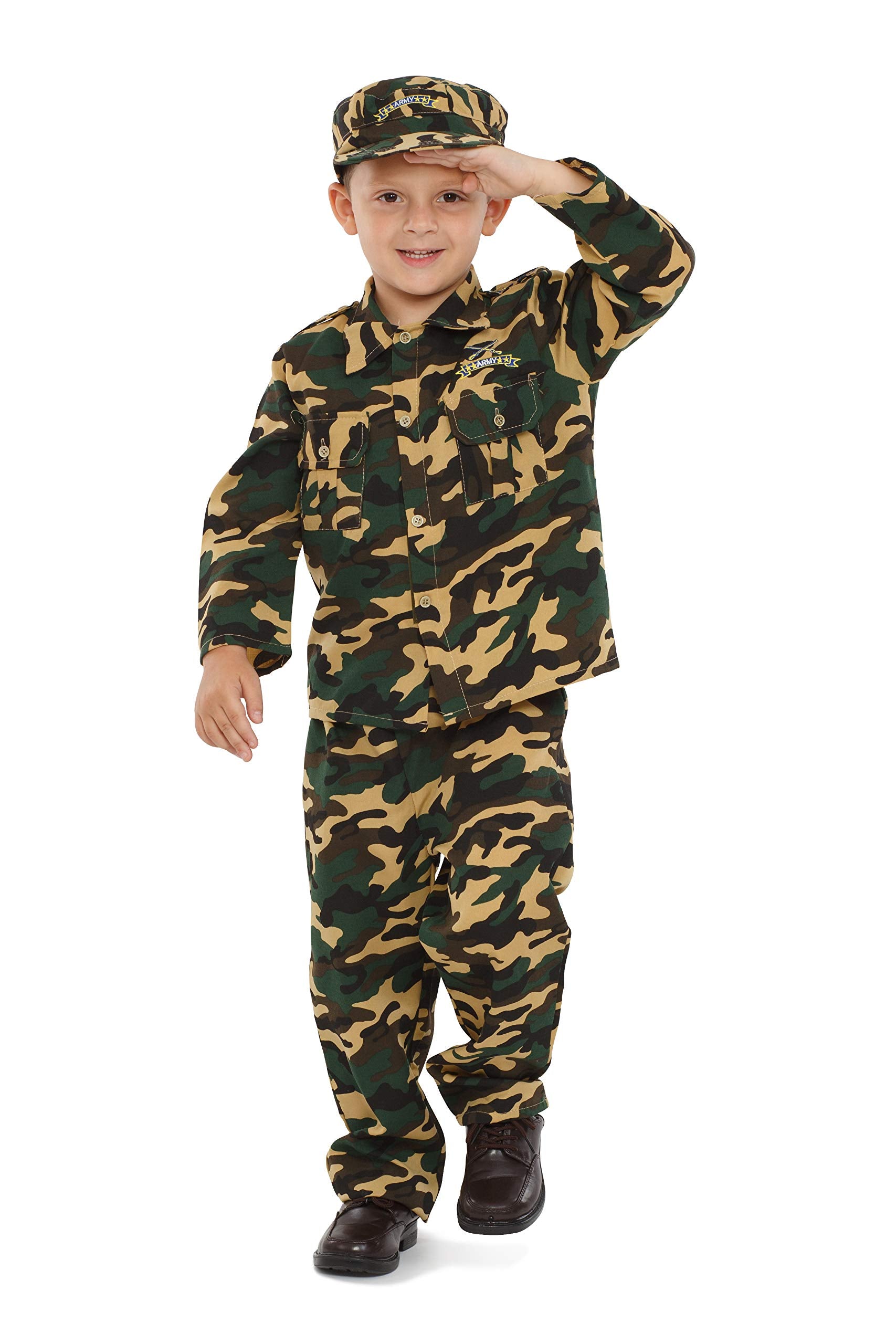 Deluxe Army Dress Up Costume Set - Large 12-14