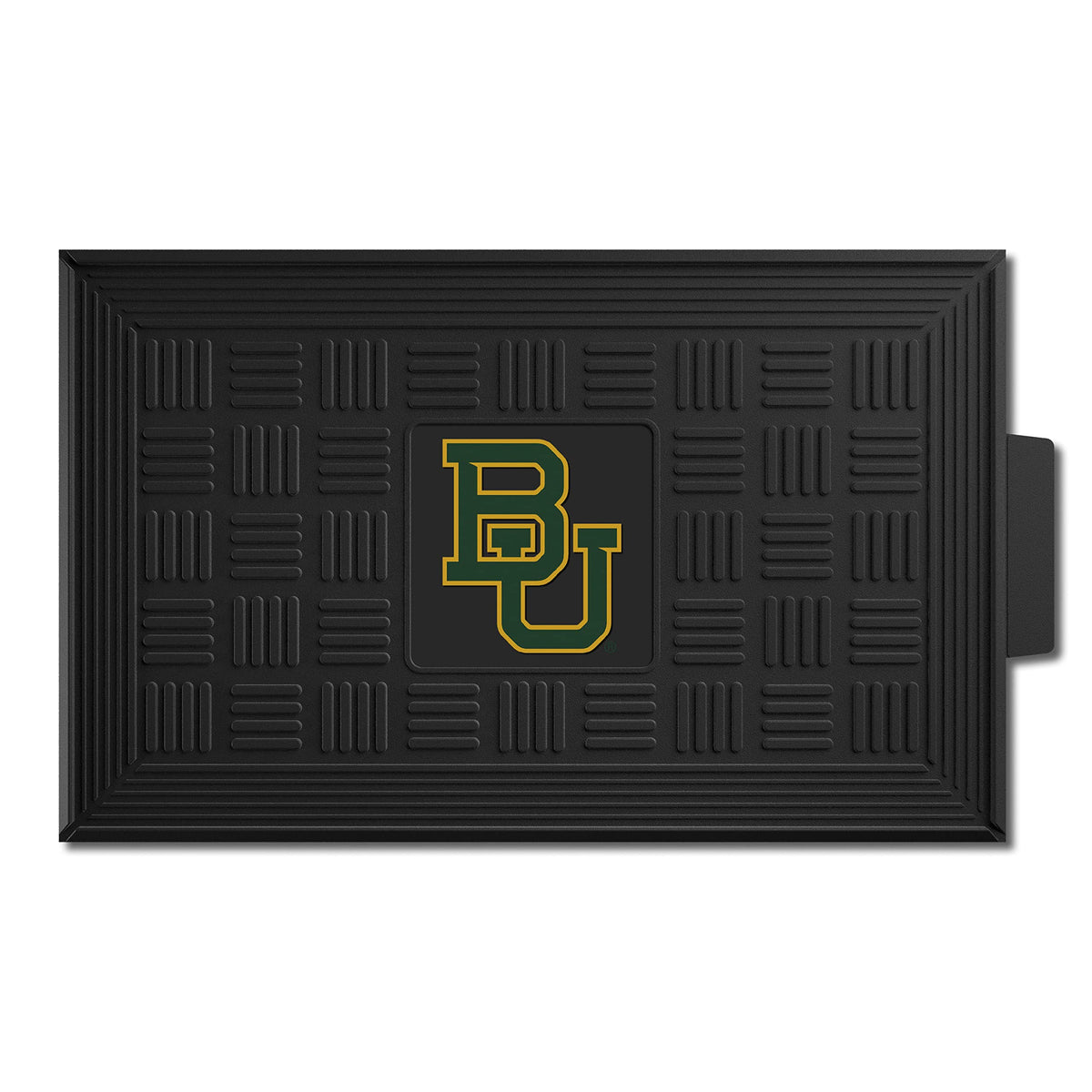 Fanmats 11773 Baylor Bears Heavy Duty Vinyl Medallion Outdoor Door Mat - 19.5In. X 31In.