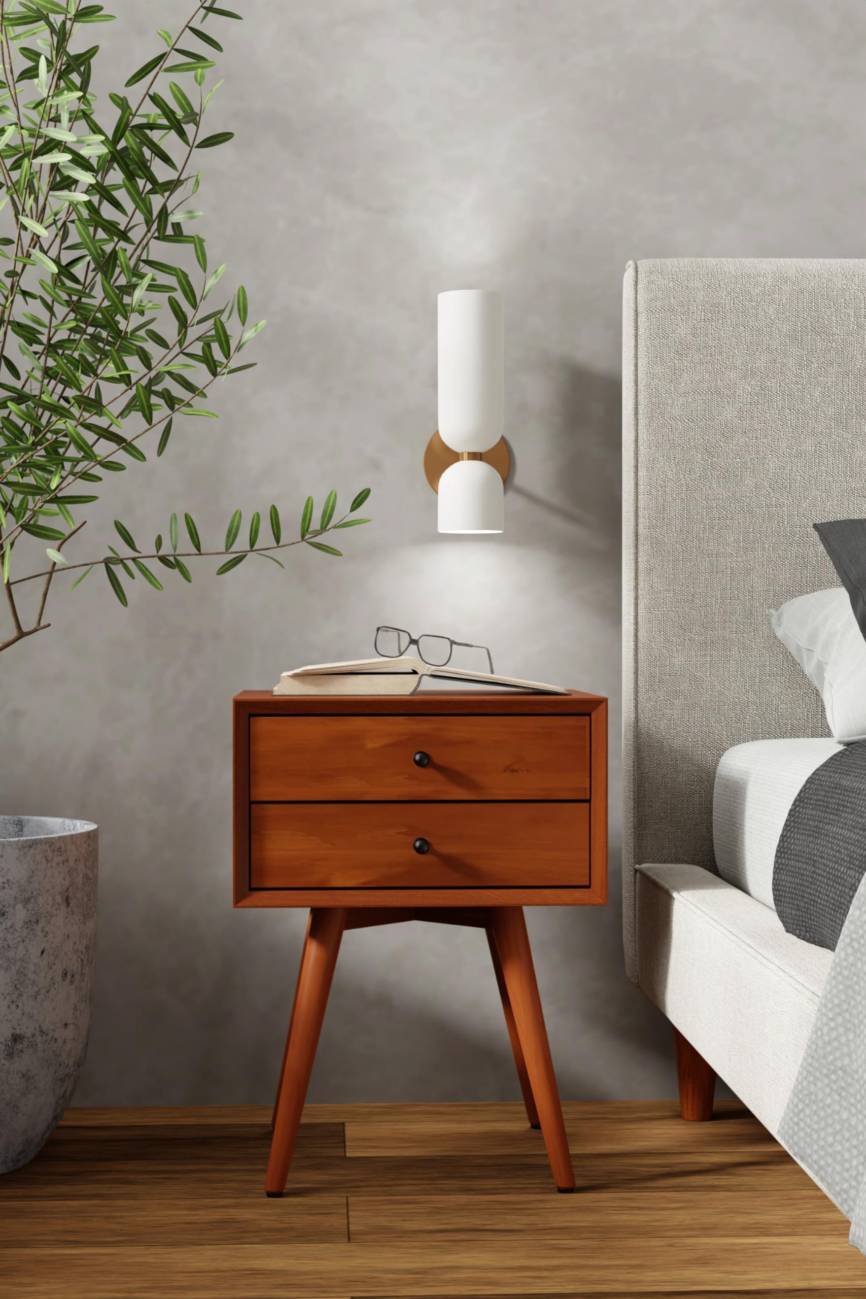 Flynn Small Nightstand, Acorn