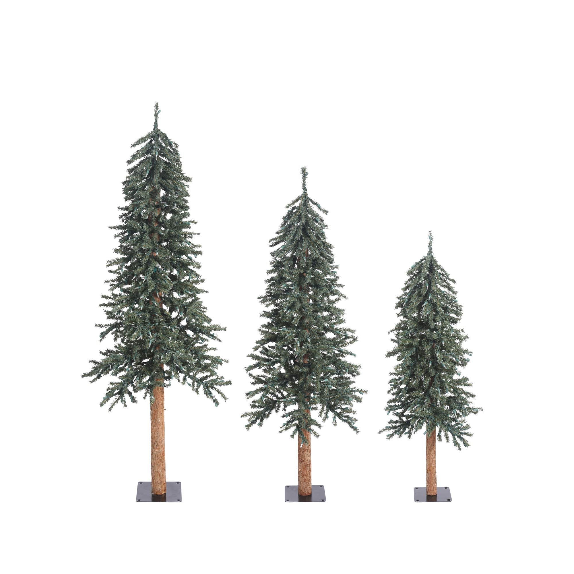 Casafoyer  4' 5' 6' Natural Bark Alpine Tree Set - B907310 - (Pack Of 2)