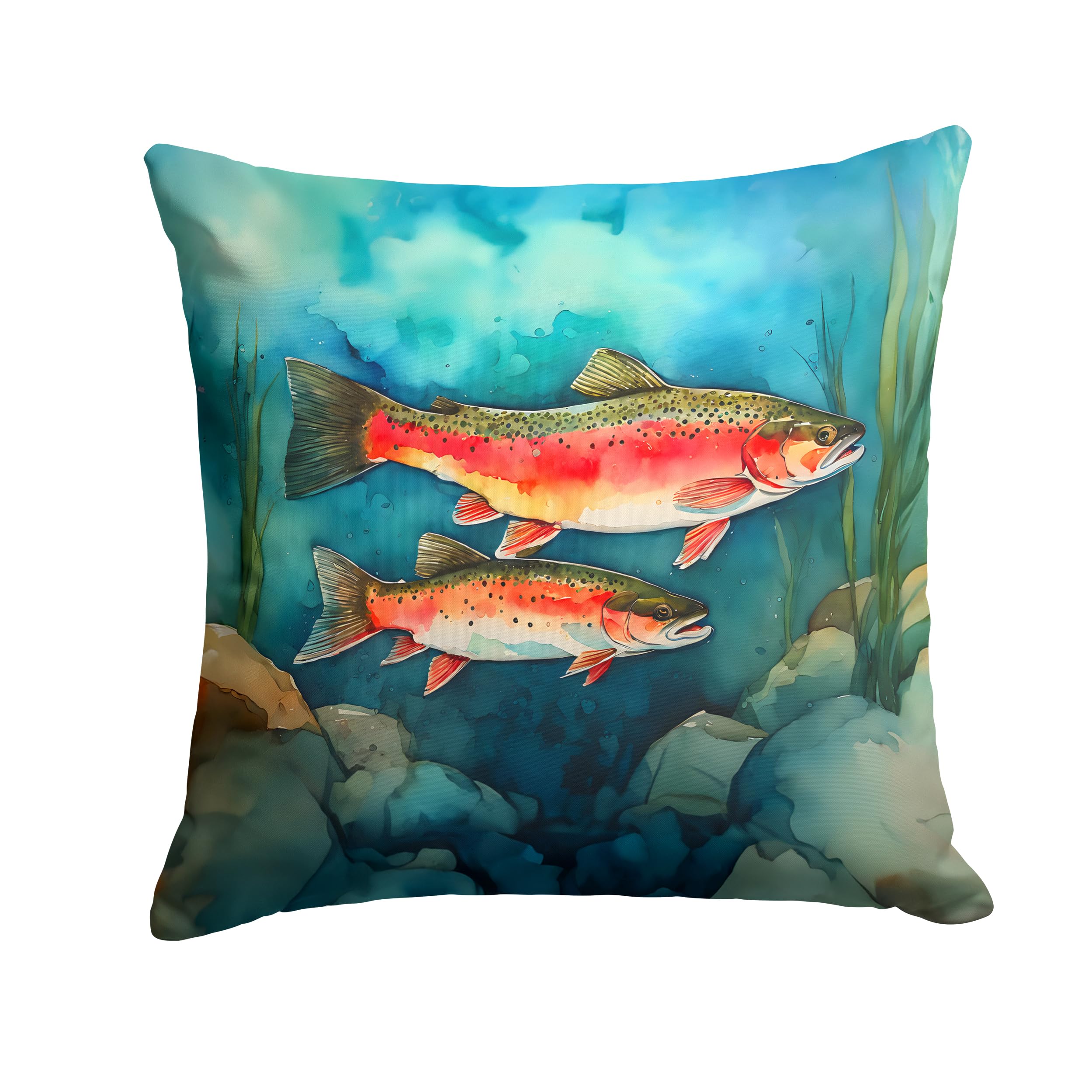 Trout Throw Pillow