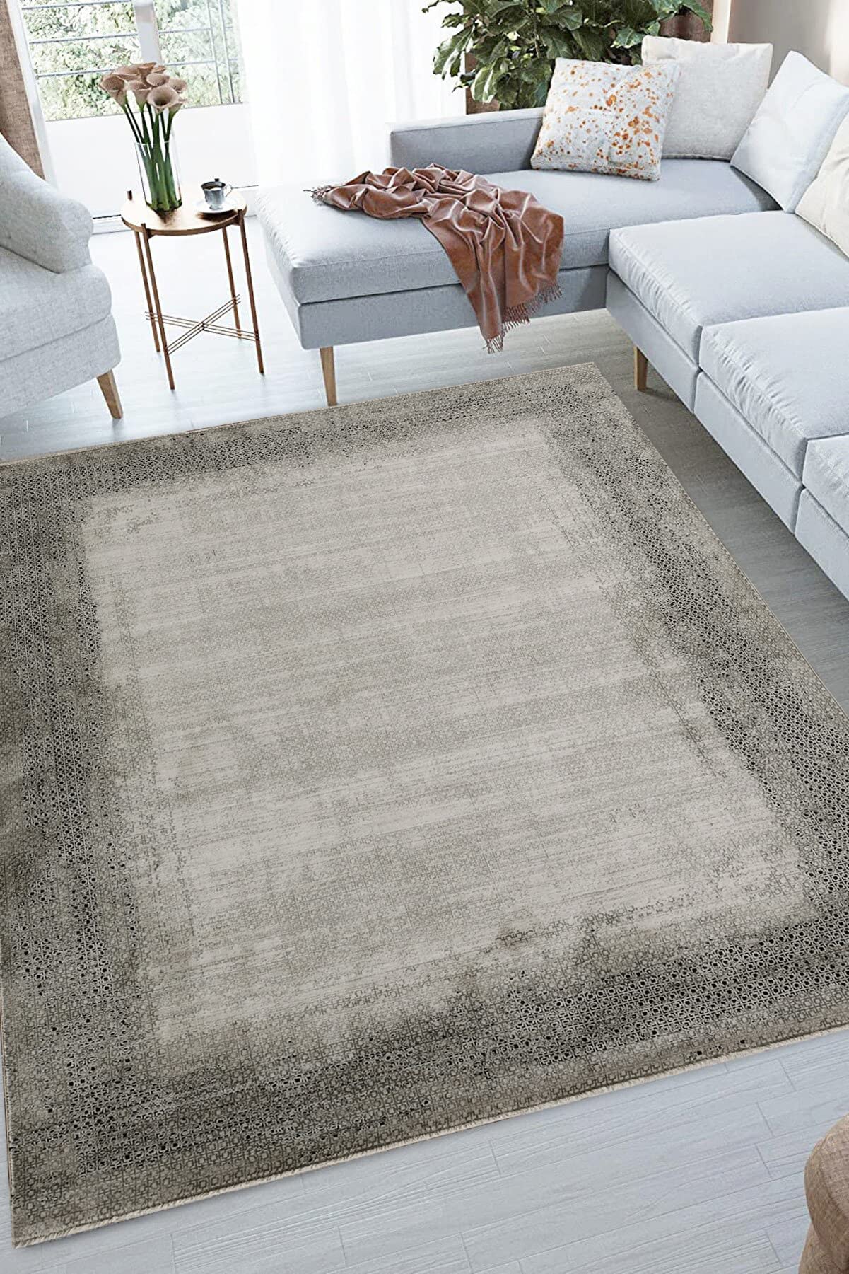 Ada Decorative Acrylic and Viscon Rug