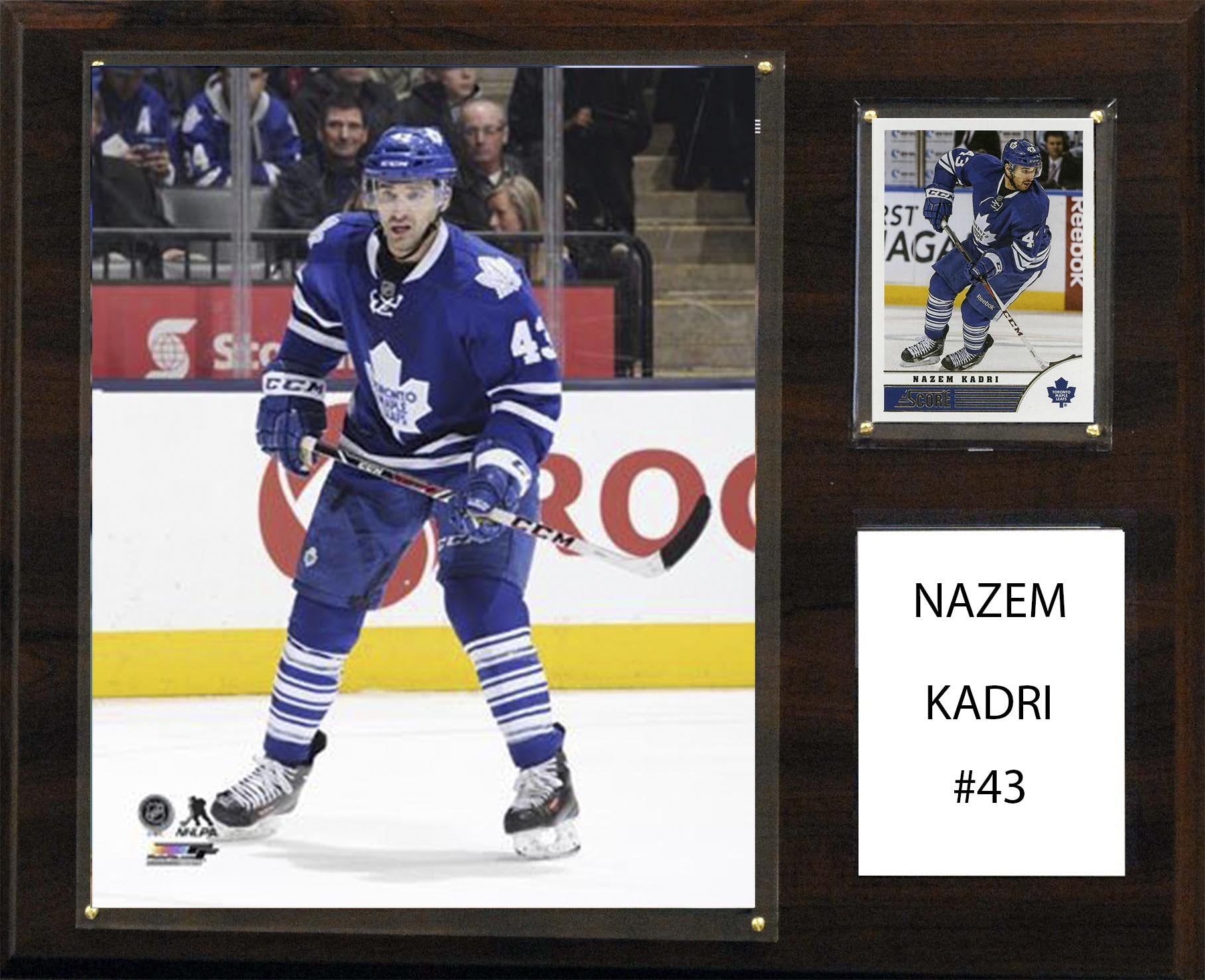 NHL 12x15″ Nazem Kadri Toronto Maple Leafs Player Plaque